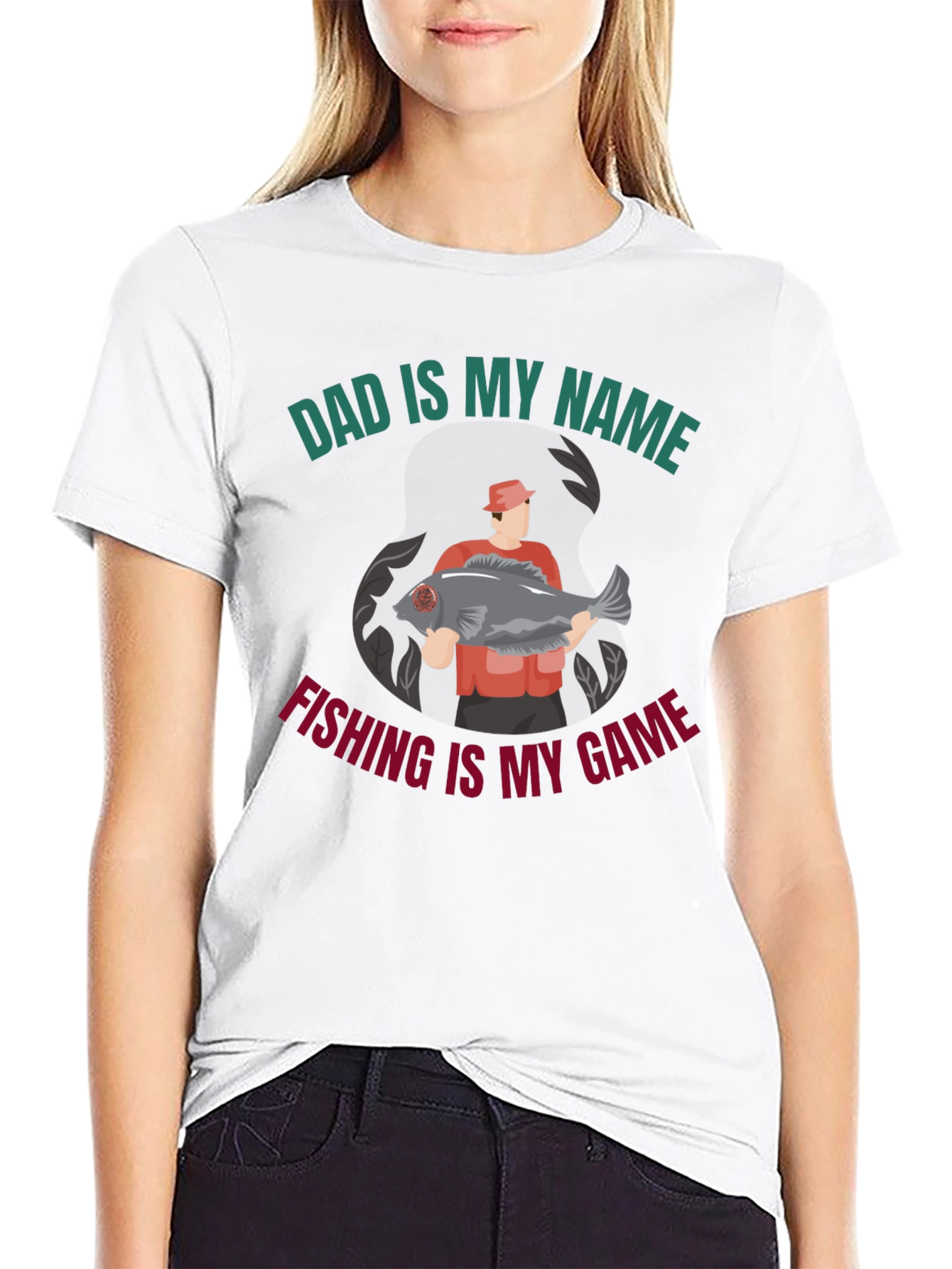 Dad Fishing Graphic T-Shirt
