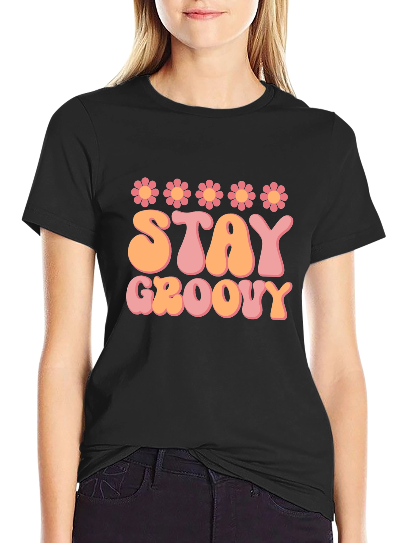 Stay Groovy Retro Graphic Tee