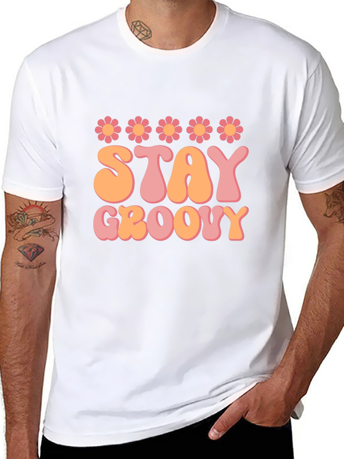Stay Groovy Retro Graphic Tee