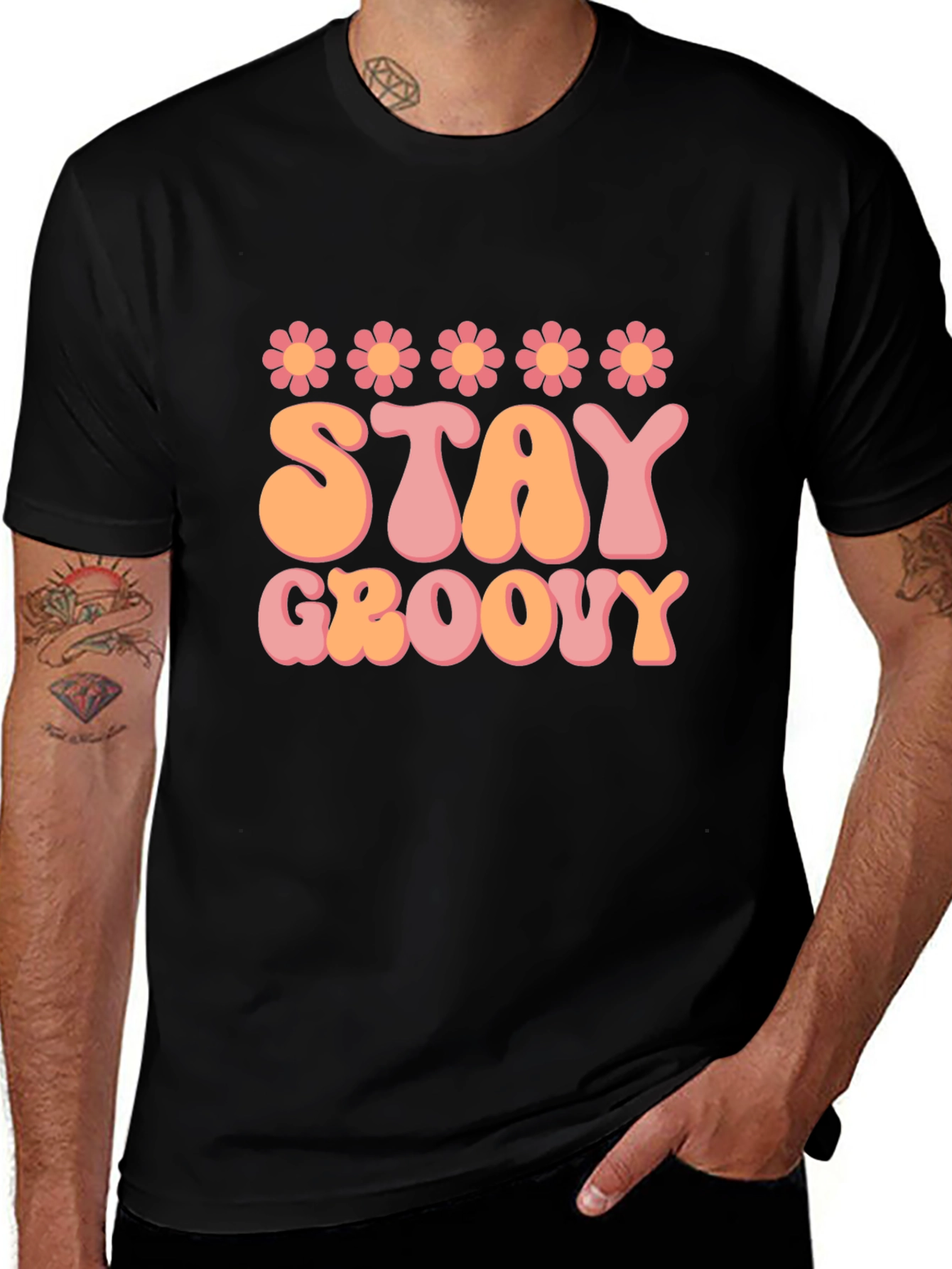 Stay Groovy Retro Graphic Tee