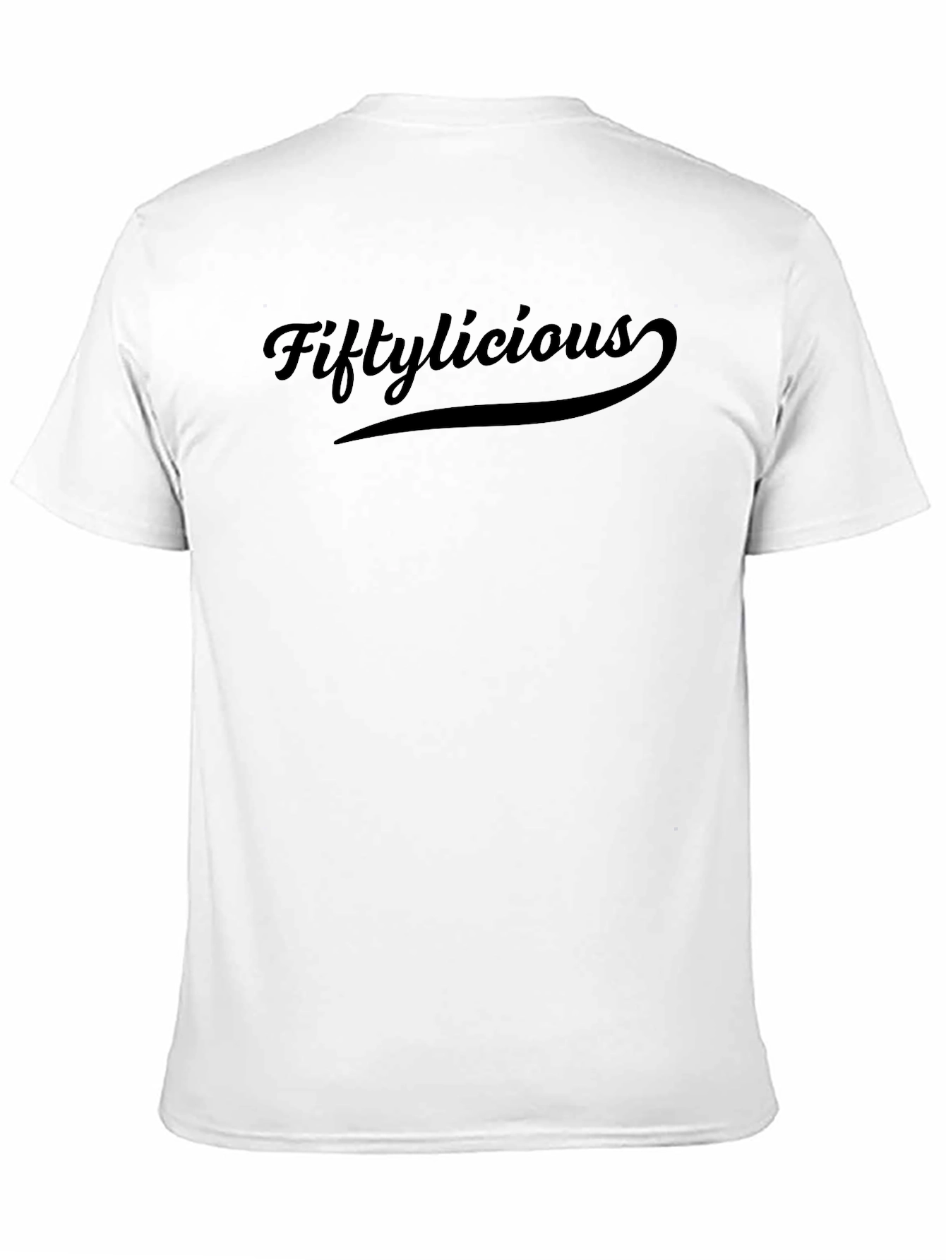 Fiftilicious Black Graphic Tee - Stylish & Comfortable
