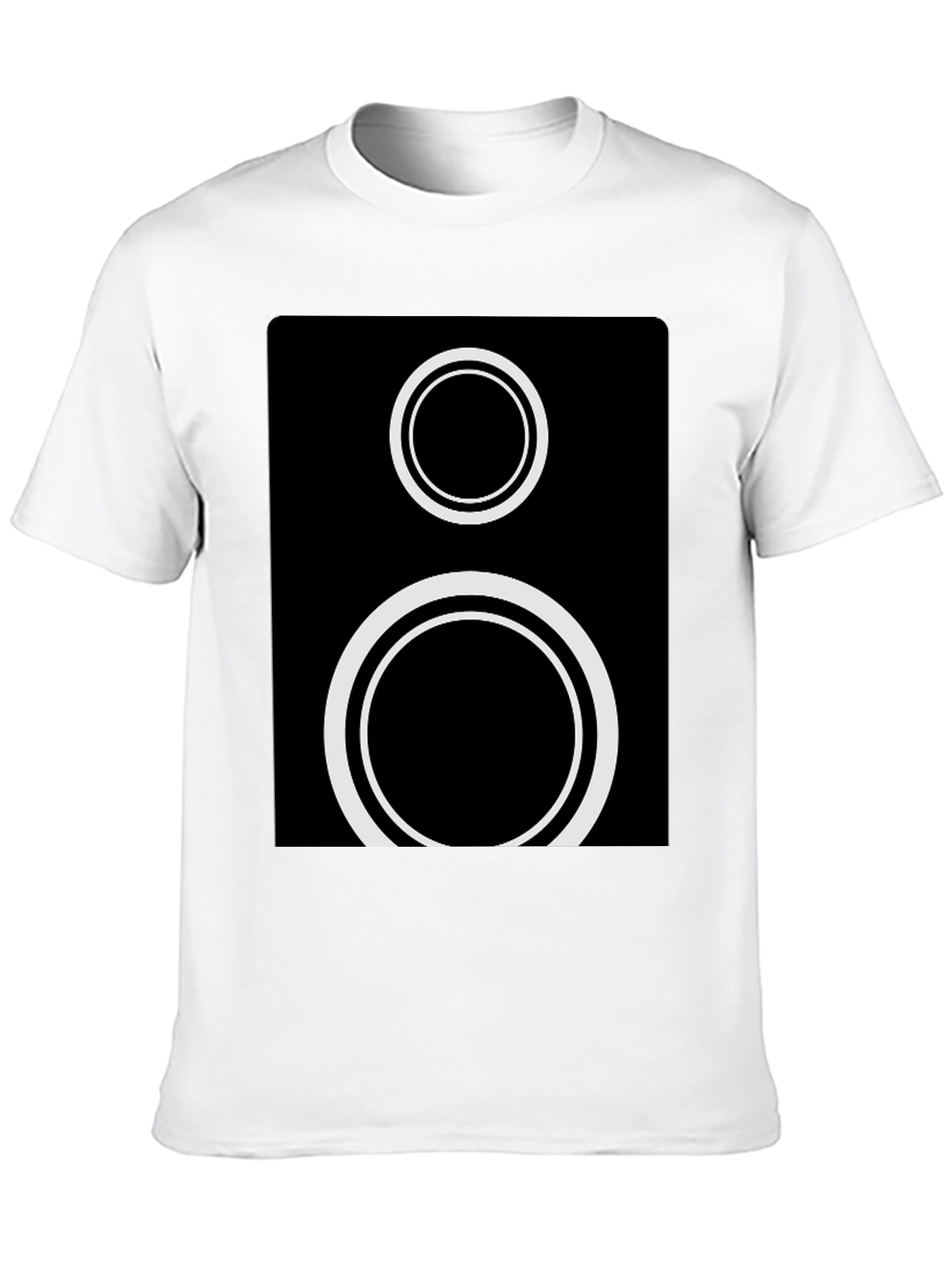 Minimalist Speaker Graphic Tee - Modern Style