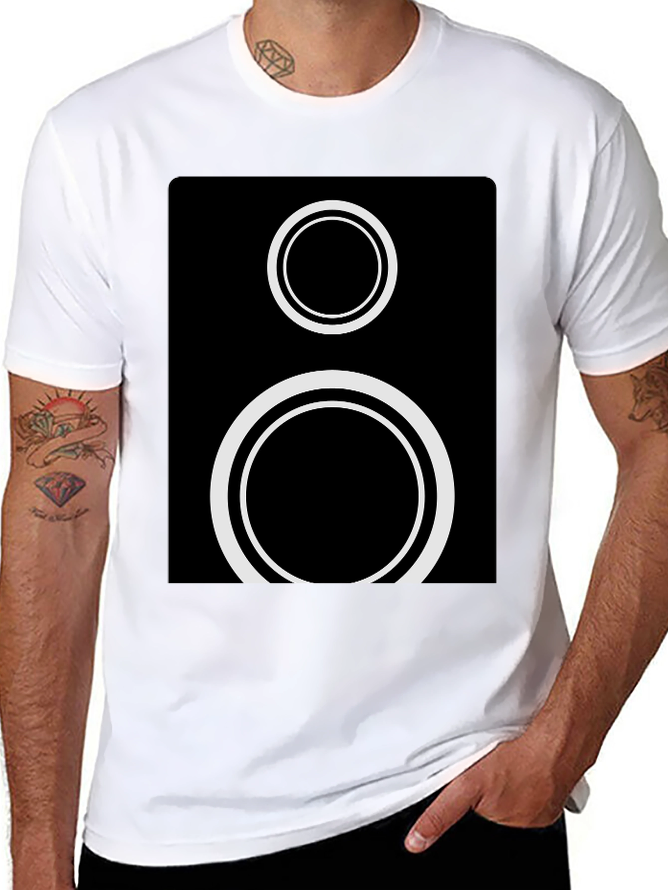 Minimalist Speaker Graphic Tee - Modern Style