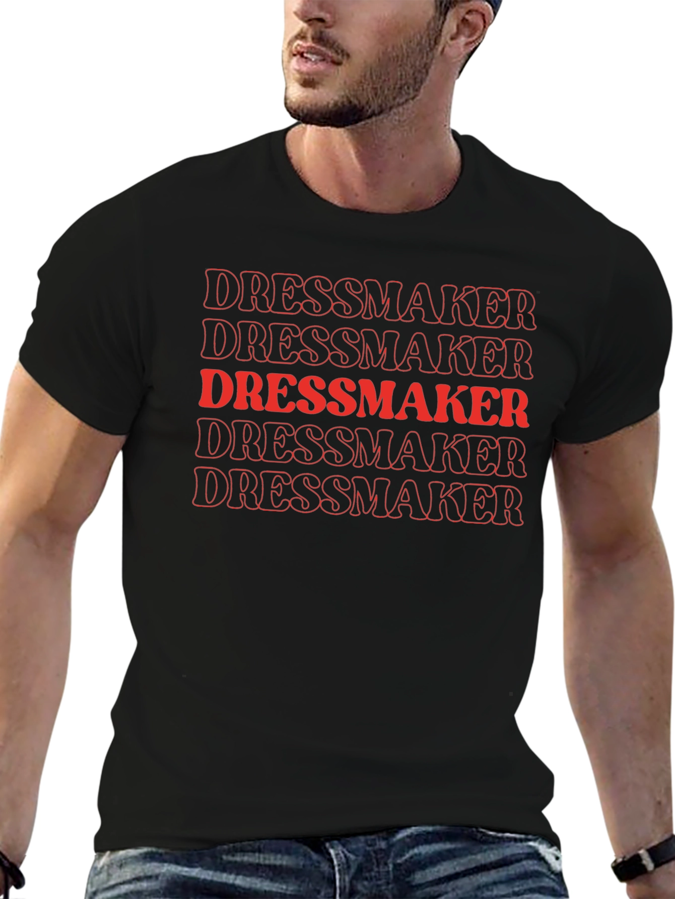 Dressmaker Retro Graphic T-Shirt - Bold Design