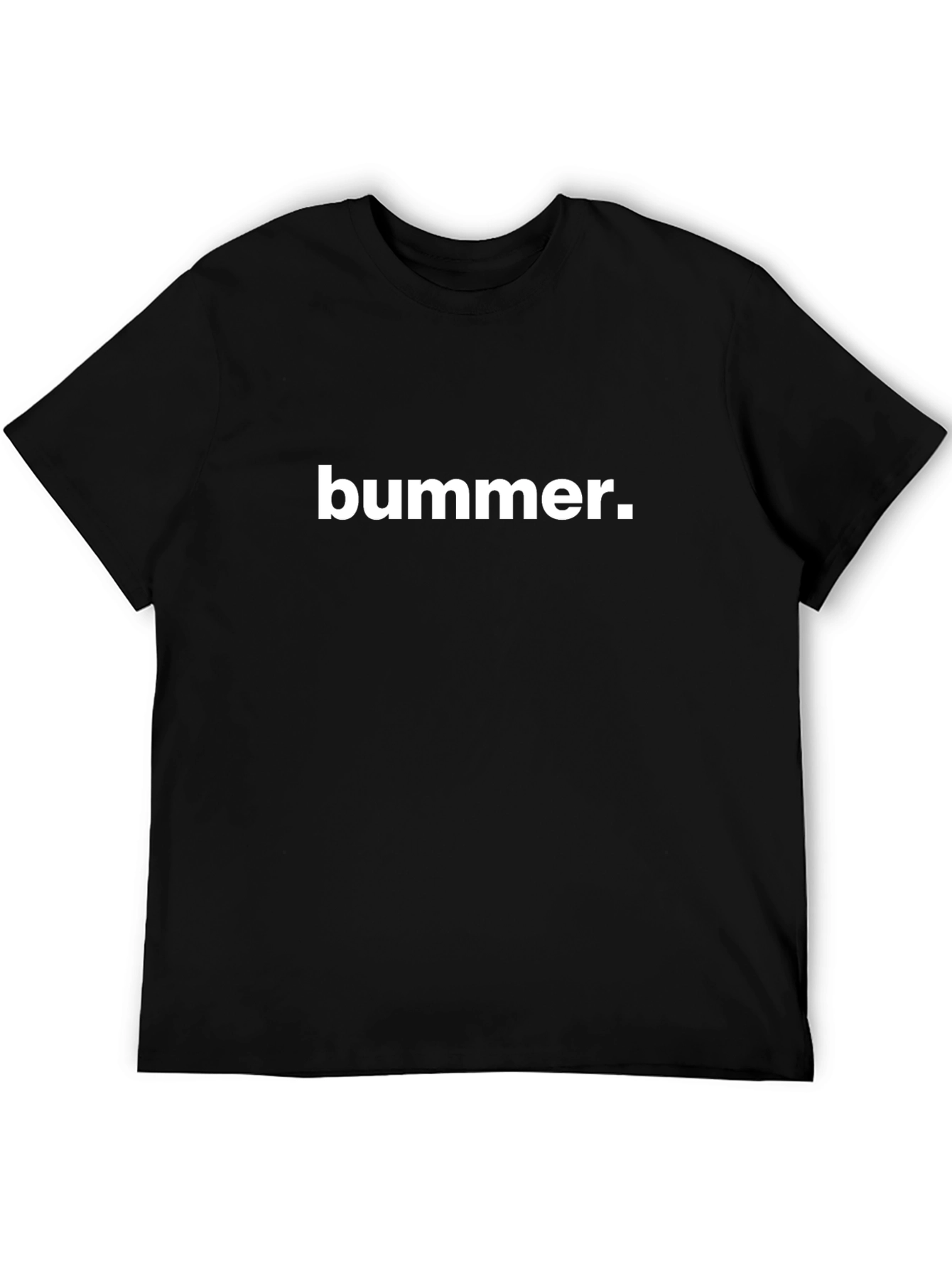 Bummer Graphic Tee - Relaxed Fit Black T-Shirt