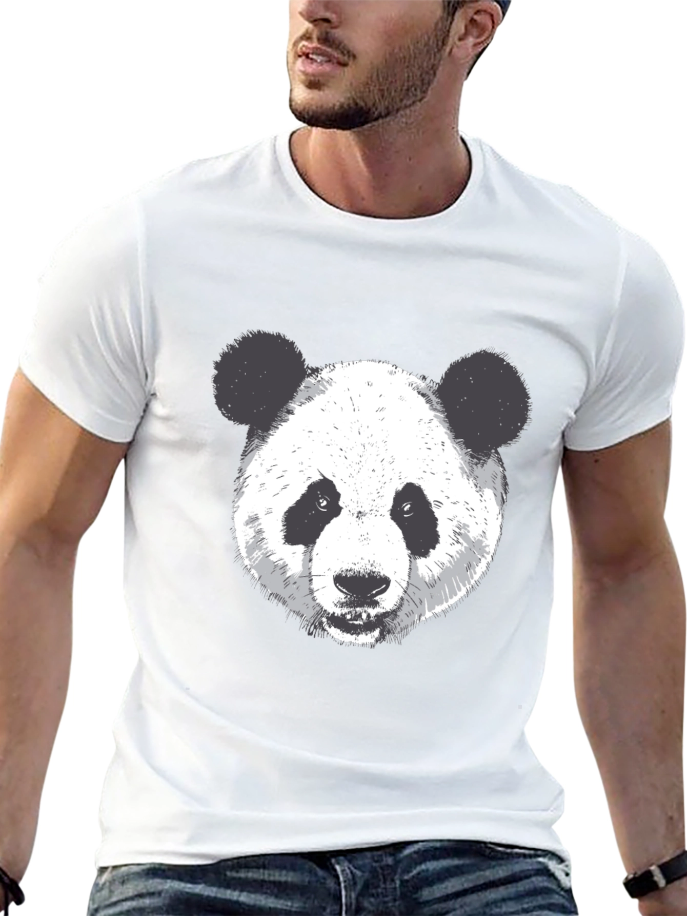 Panda Graphic Black T-Shirt