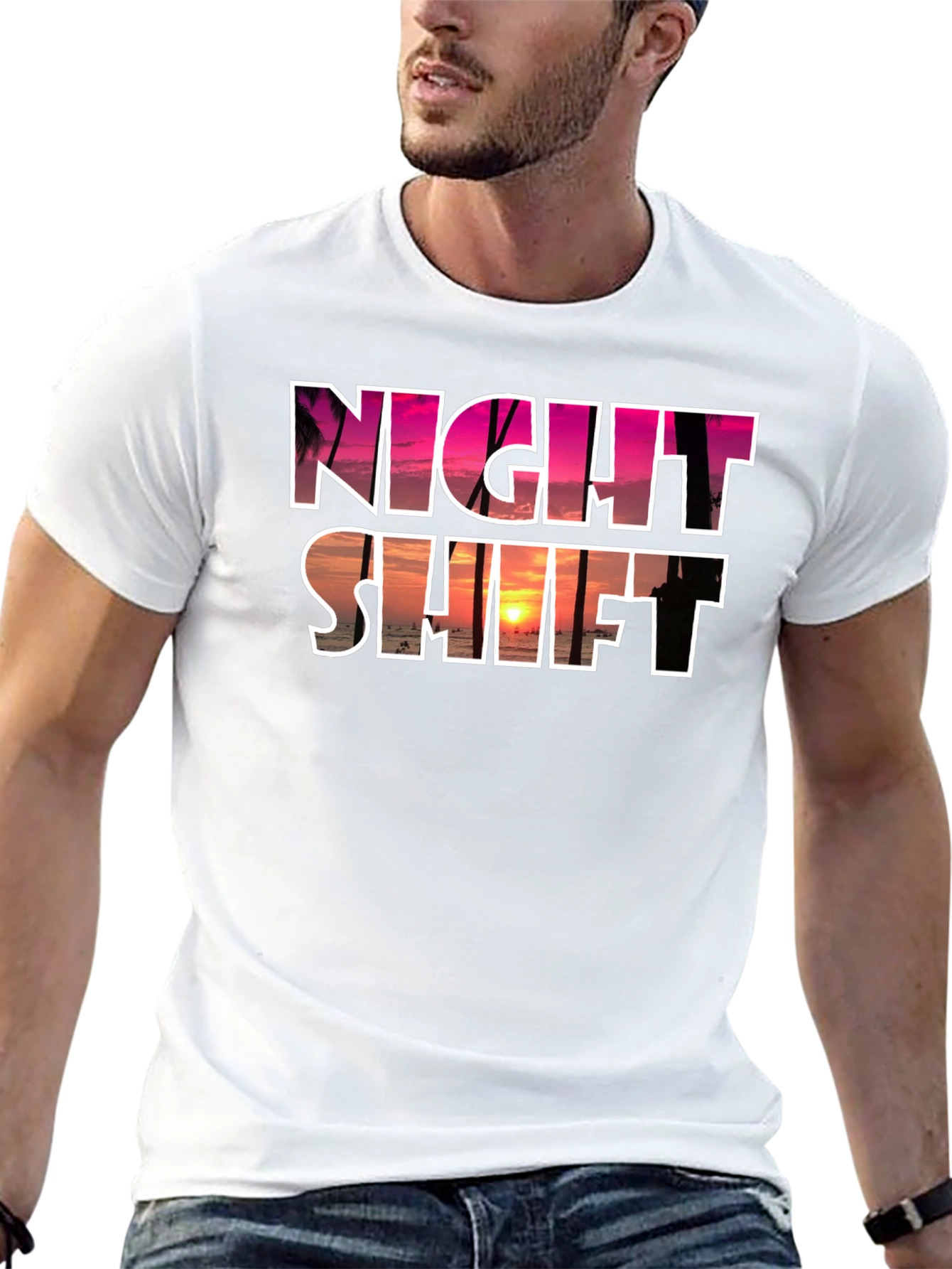 Night Shift Sunset Graphic Tee