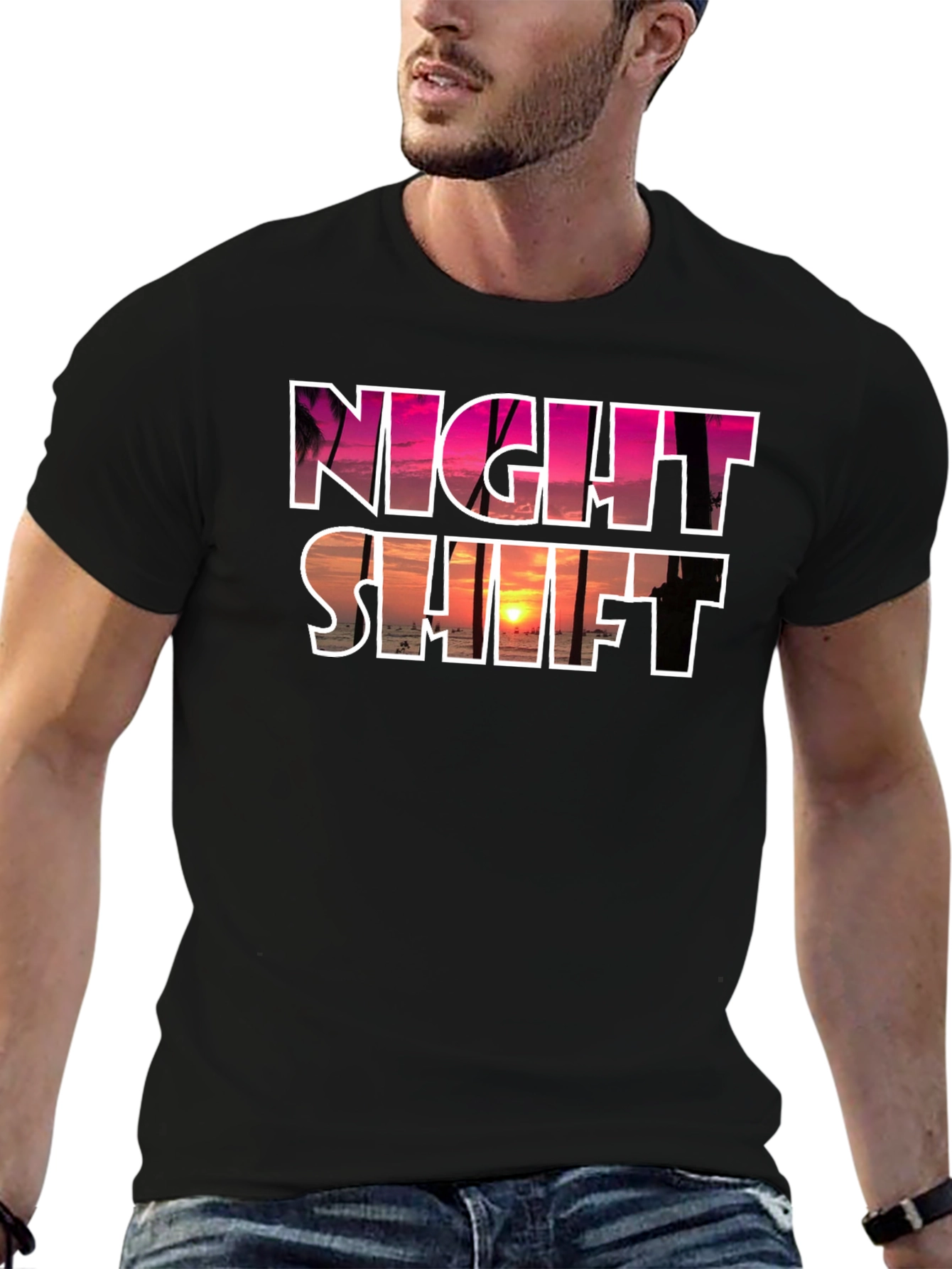 Night Shift Sunset Graphic Tee