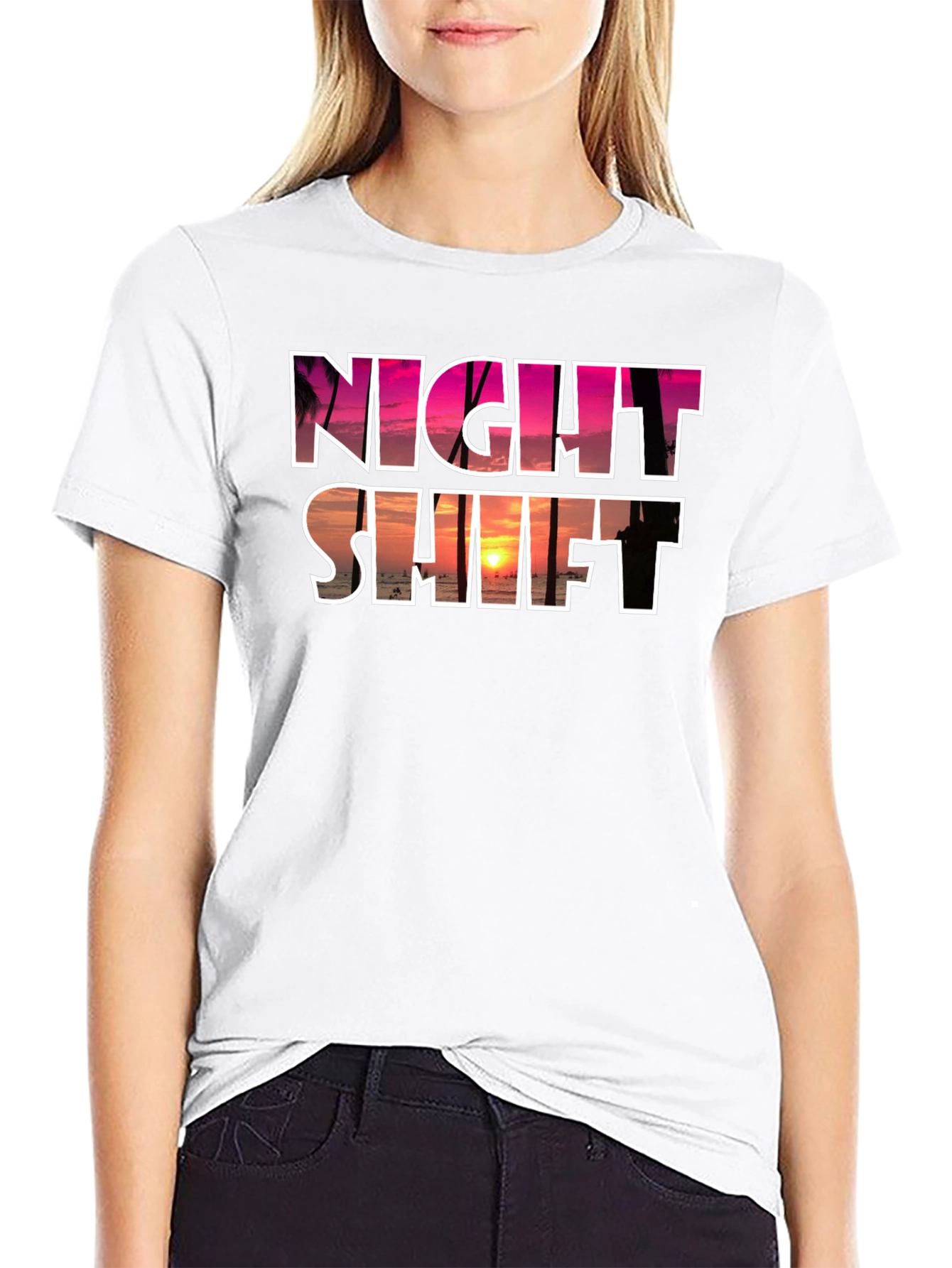 Night Shift Sunset Graphic Tee