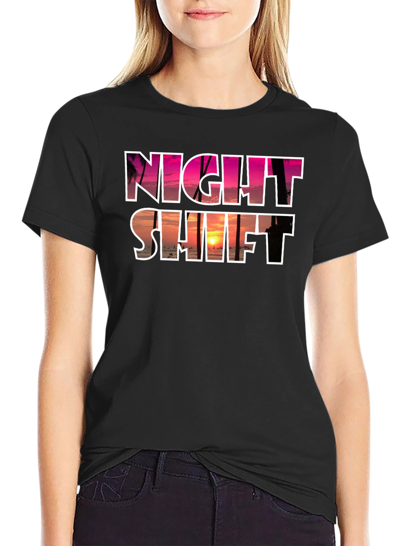 Night Shift Sunset Graphic Tee