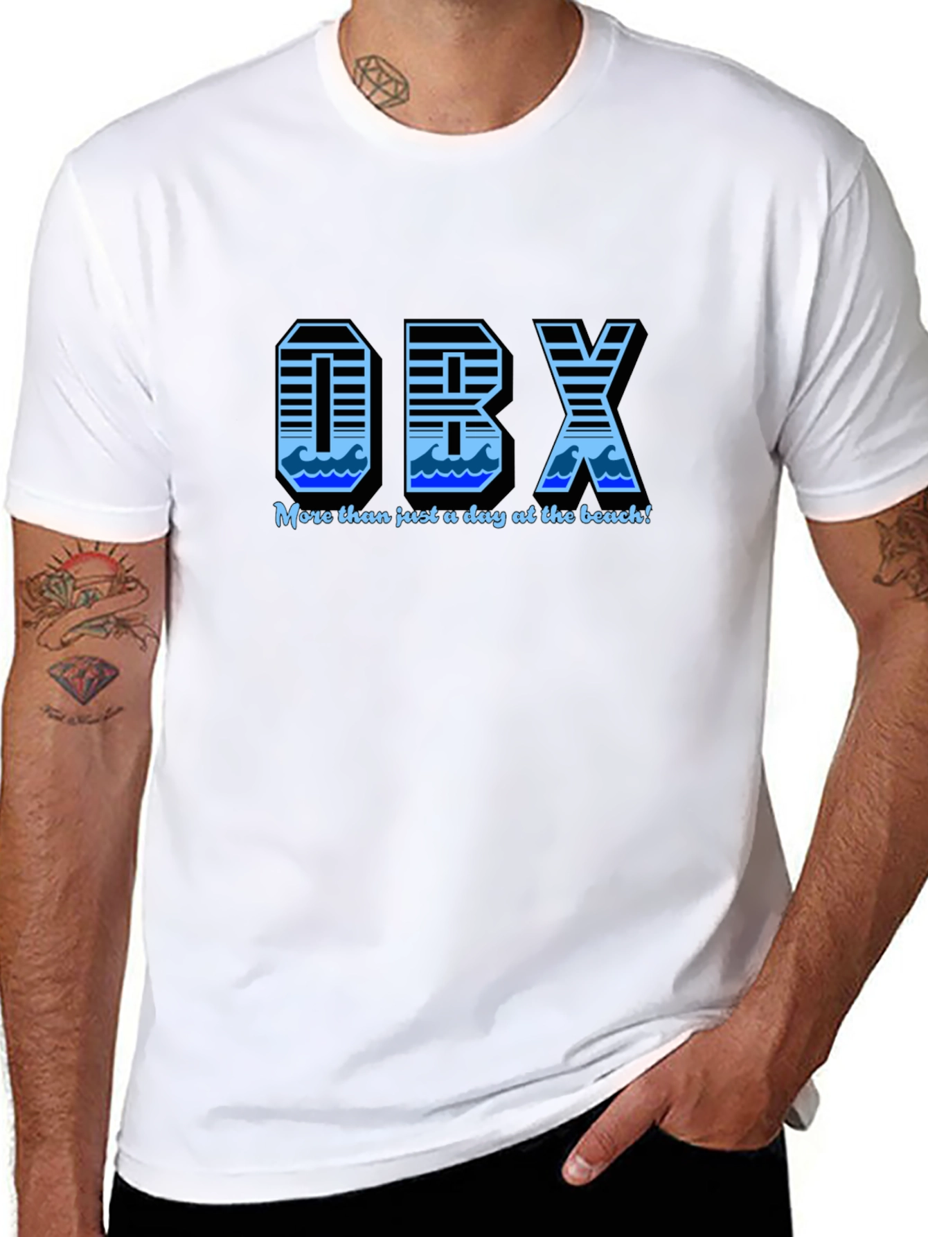OBX Wave Graphic Tee - Beach Life Vibes!