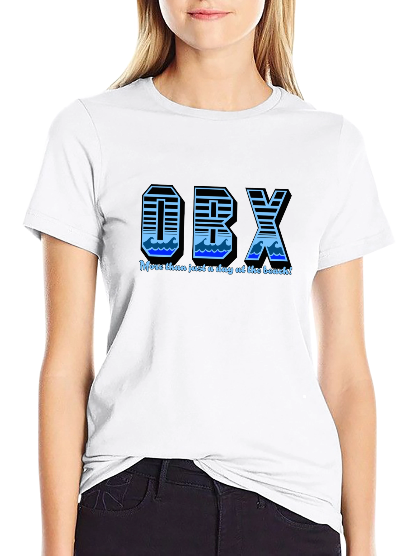 OBX Wave Graphic Tee - Beach Life Vibes!