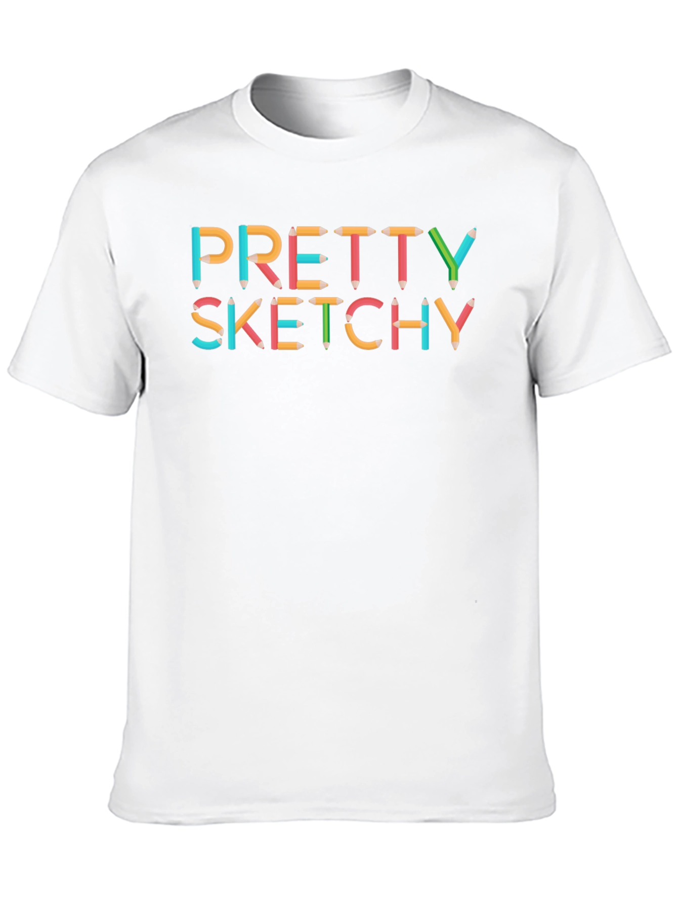 Pretty Sketchy Tee - Artist Novelty Graphic T-Shirt