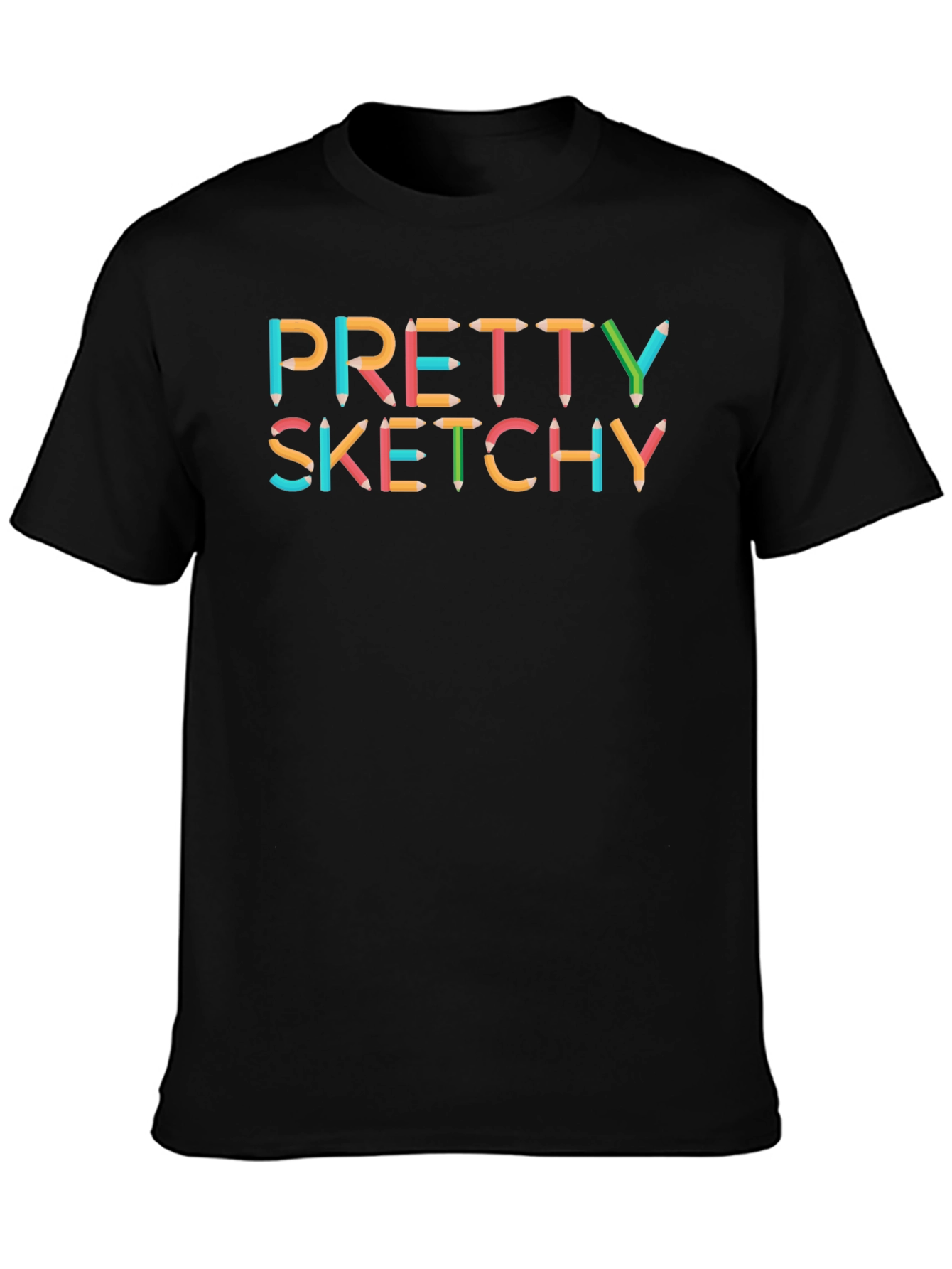 Pretty Sketchy Tee - Artist Novelty Graphic T-Shirt