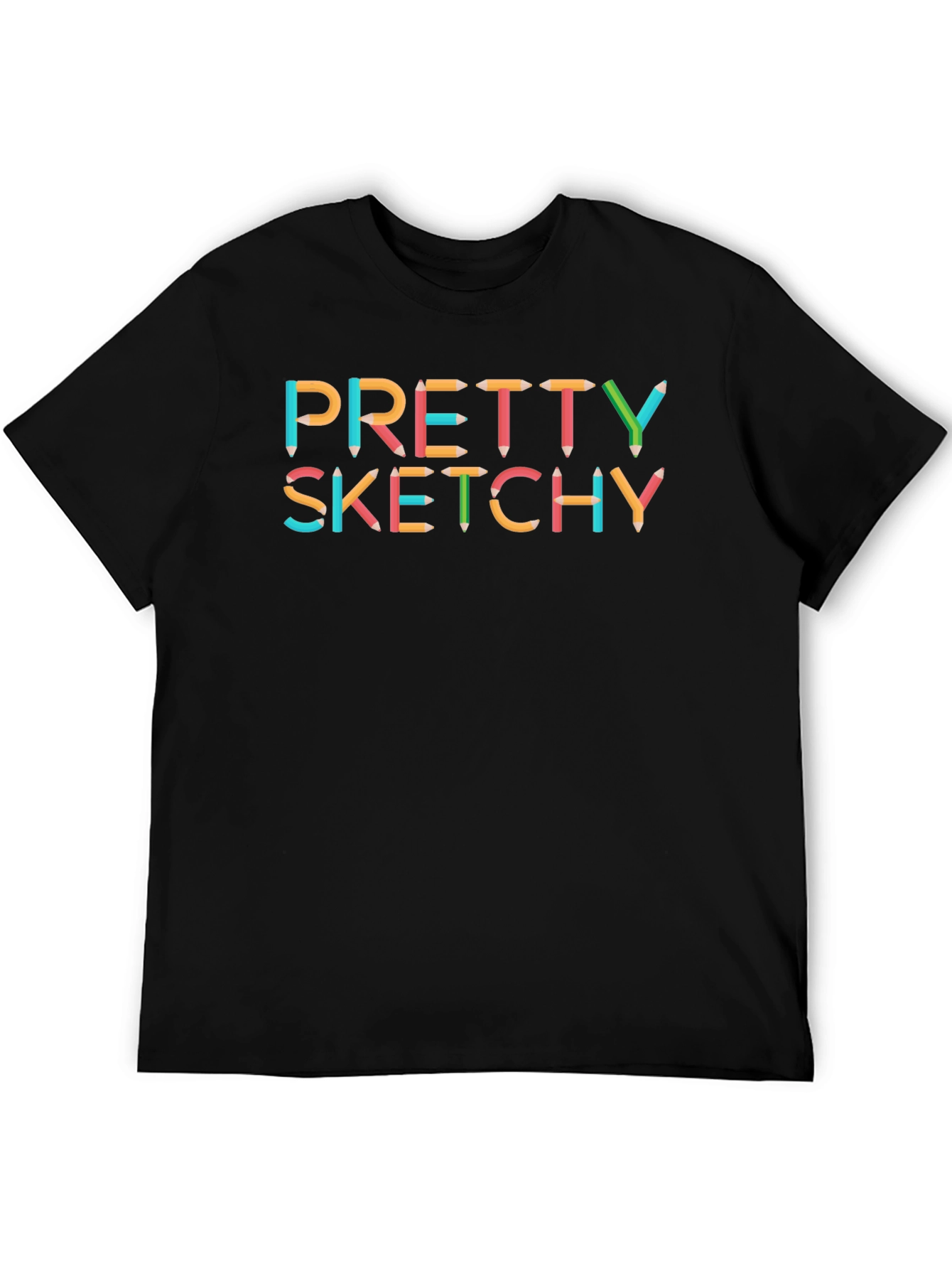 Pretty Sketchy Tee - Artist Novelty Graphic T-Shirt