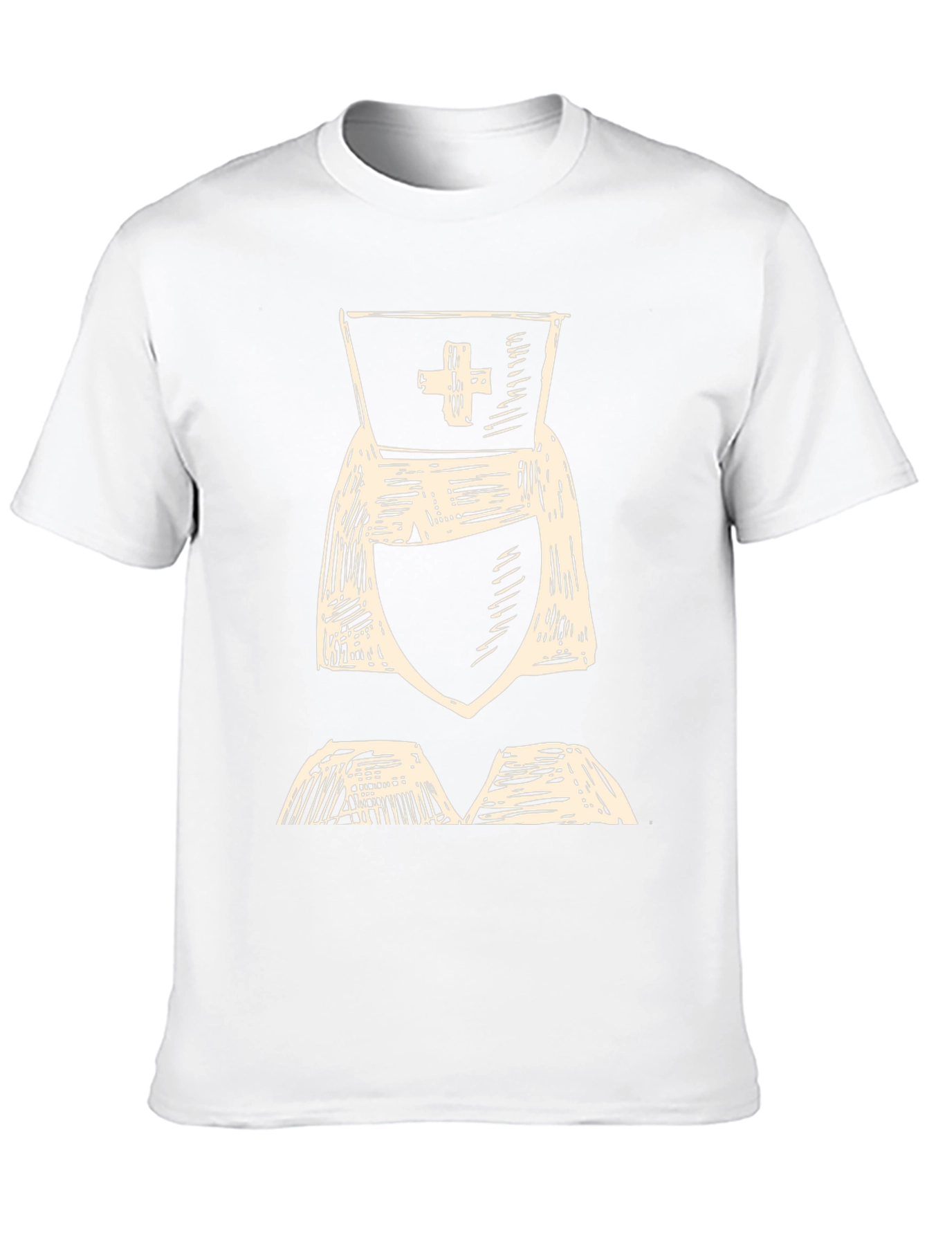 Nurse Sketch Graphic Tee - Healthcare Hero T-Shirt