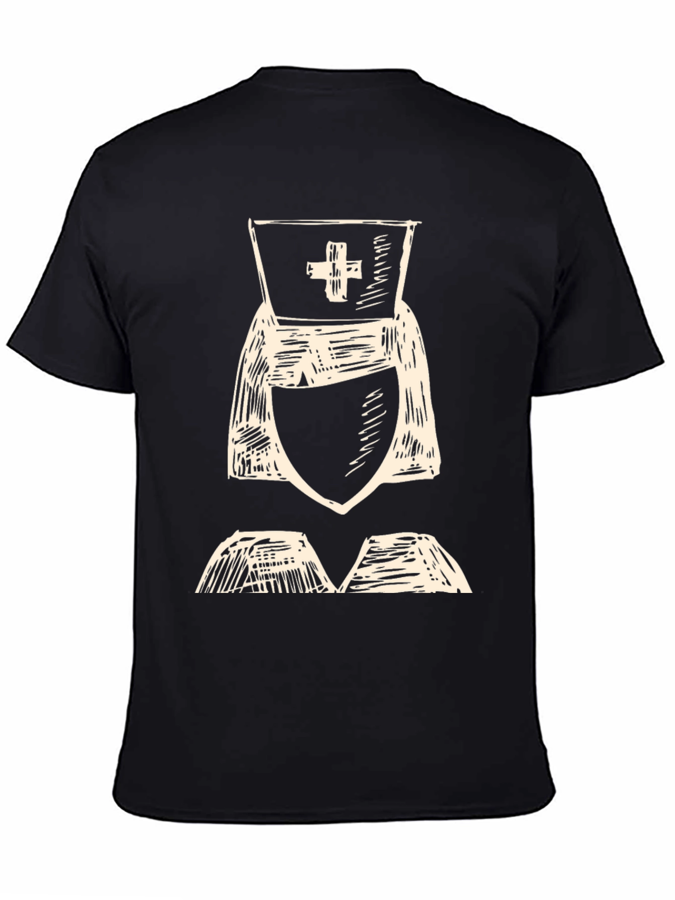 Nurse Sketch Graphic Tee - Healthcare Hero T-Shirt