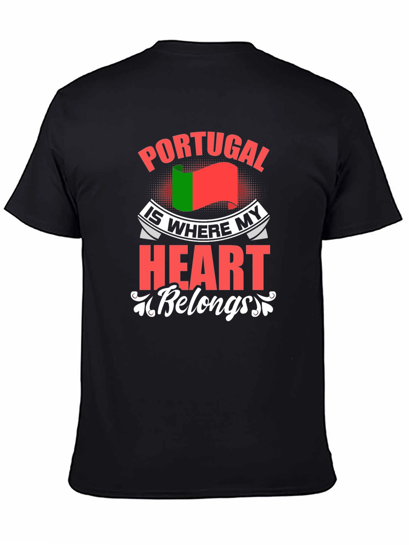 Portugal Heart T-Shirt: Country Pride Tee