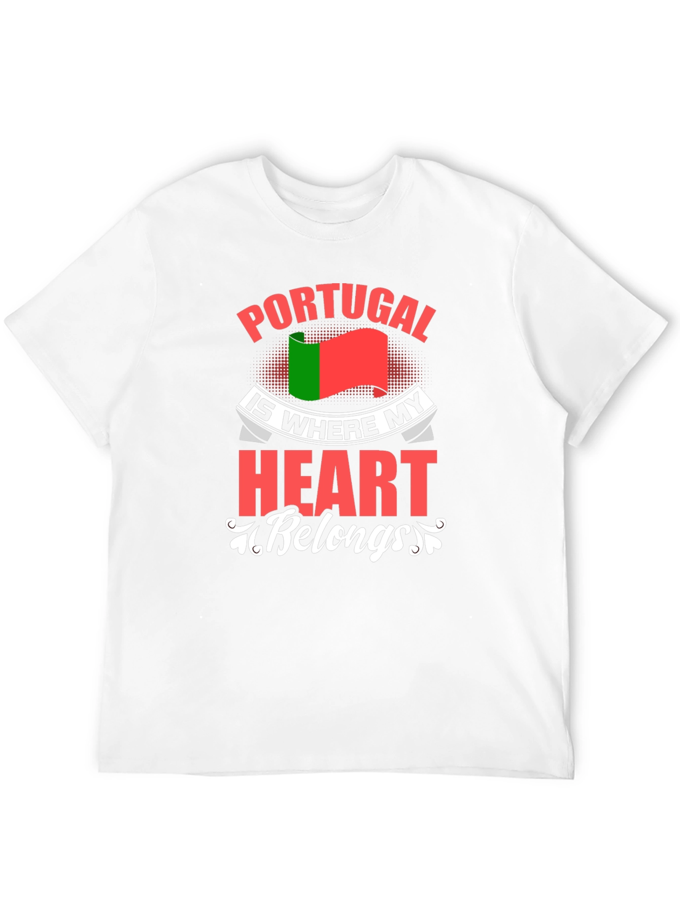 Portugal Heart T-Shirt: Country Pride Tee