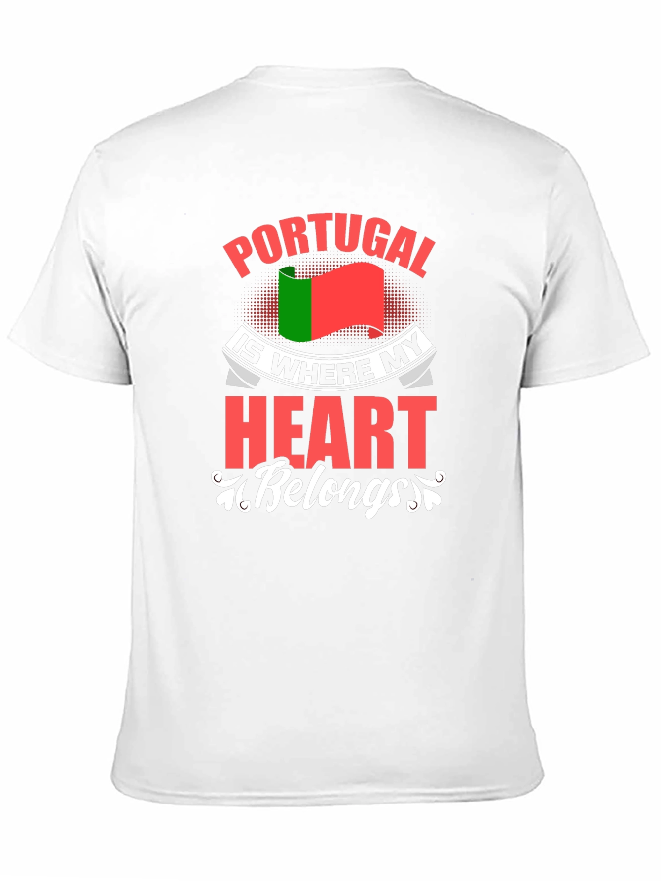 Portugal Heart T-Shirt: Country Pride Tee