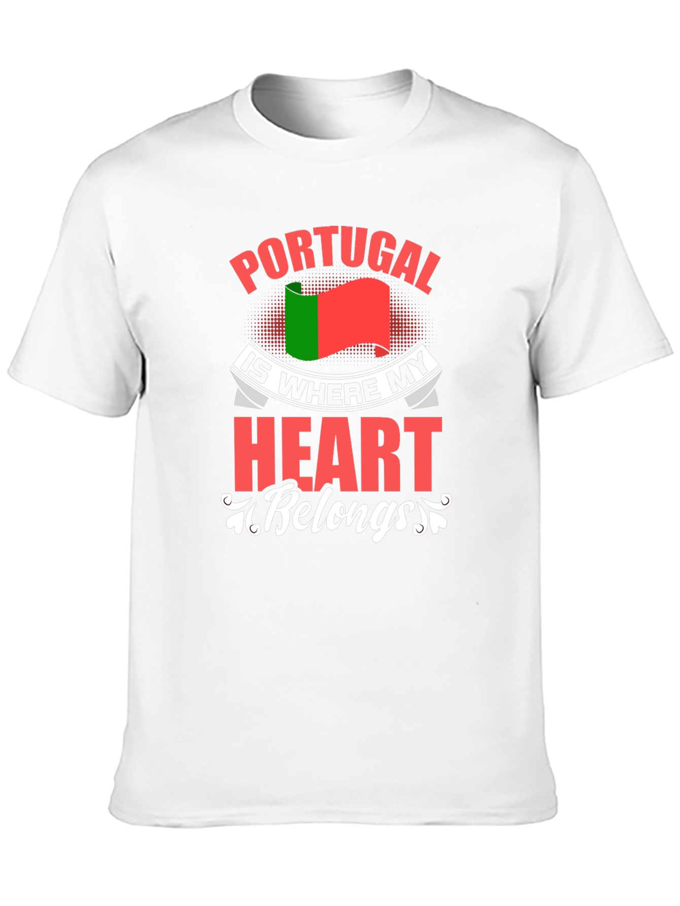 Portugal Heart T-Shirt: Country Pride Tee