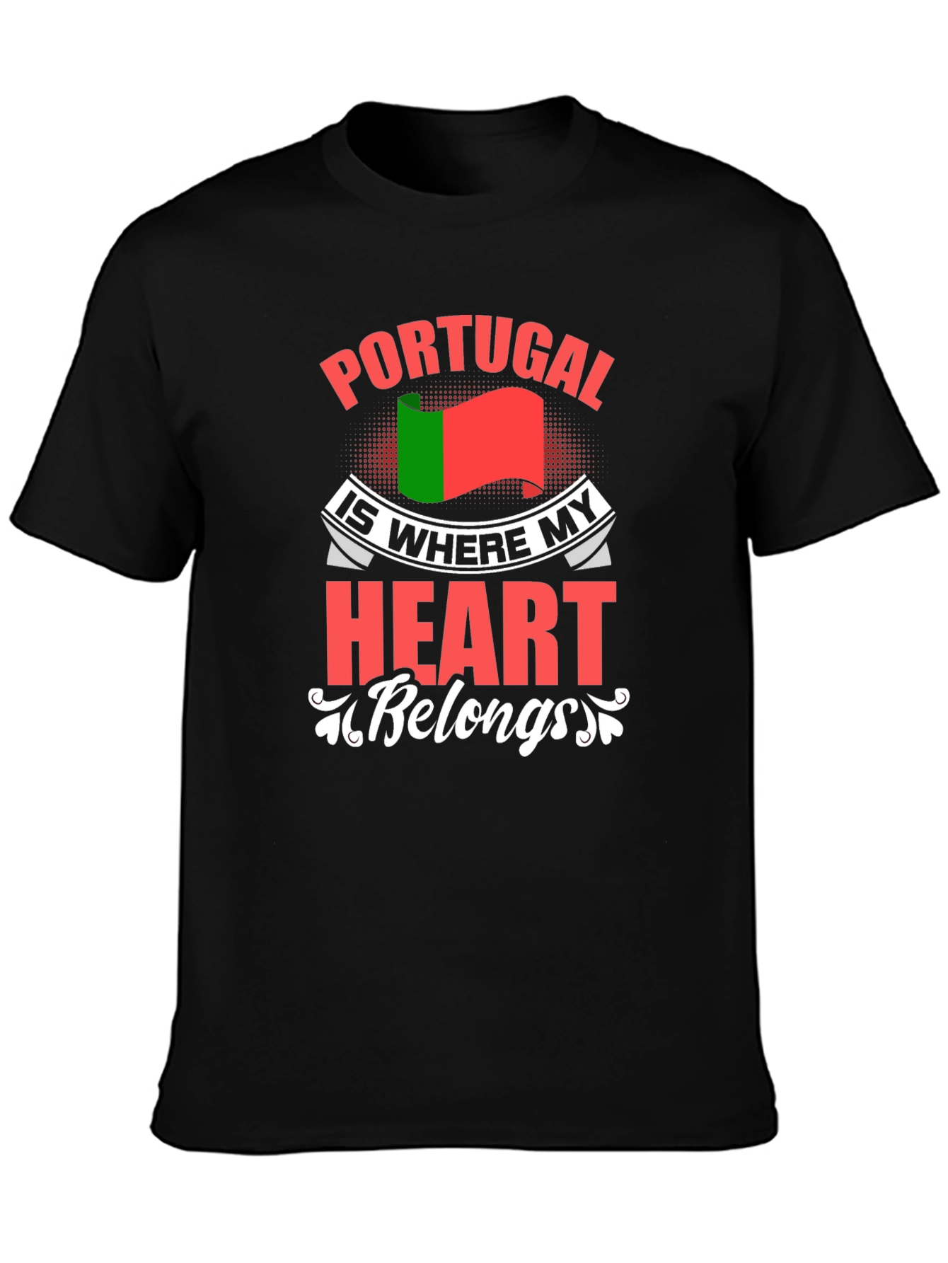 Portugal Heart T-Shirt: Country Pride Tee