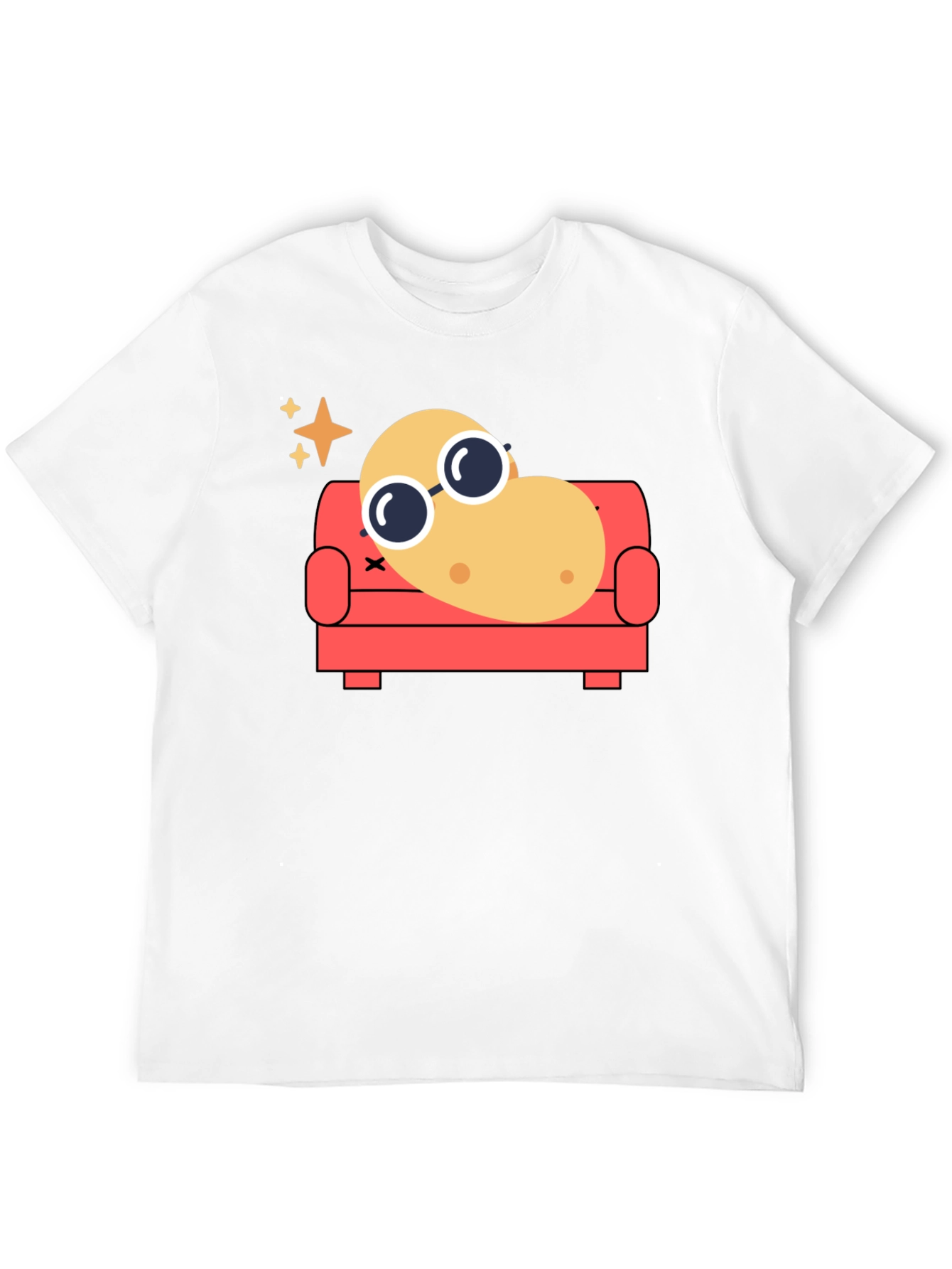 Chill Potato T-Shirt - Funny Relaxed Cartoon Tee