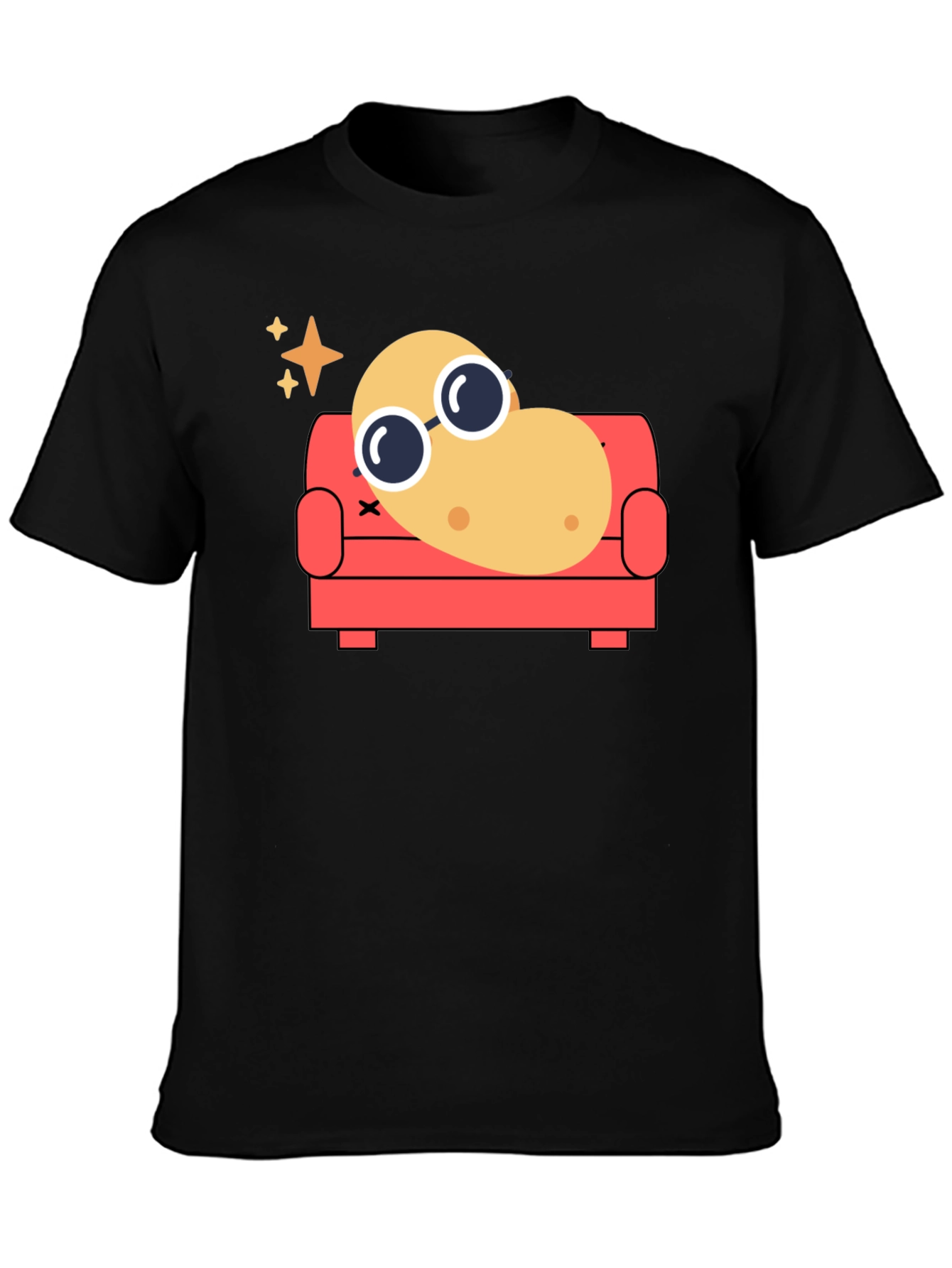 Chill Potato T-Shirt - Funny Relaxed Cartoon Tee