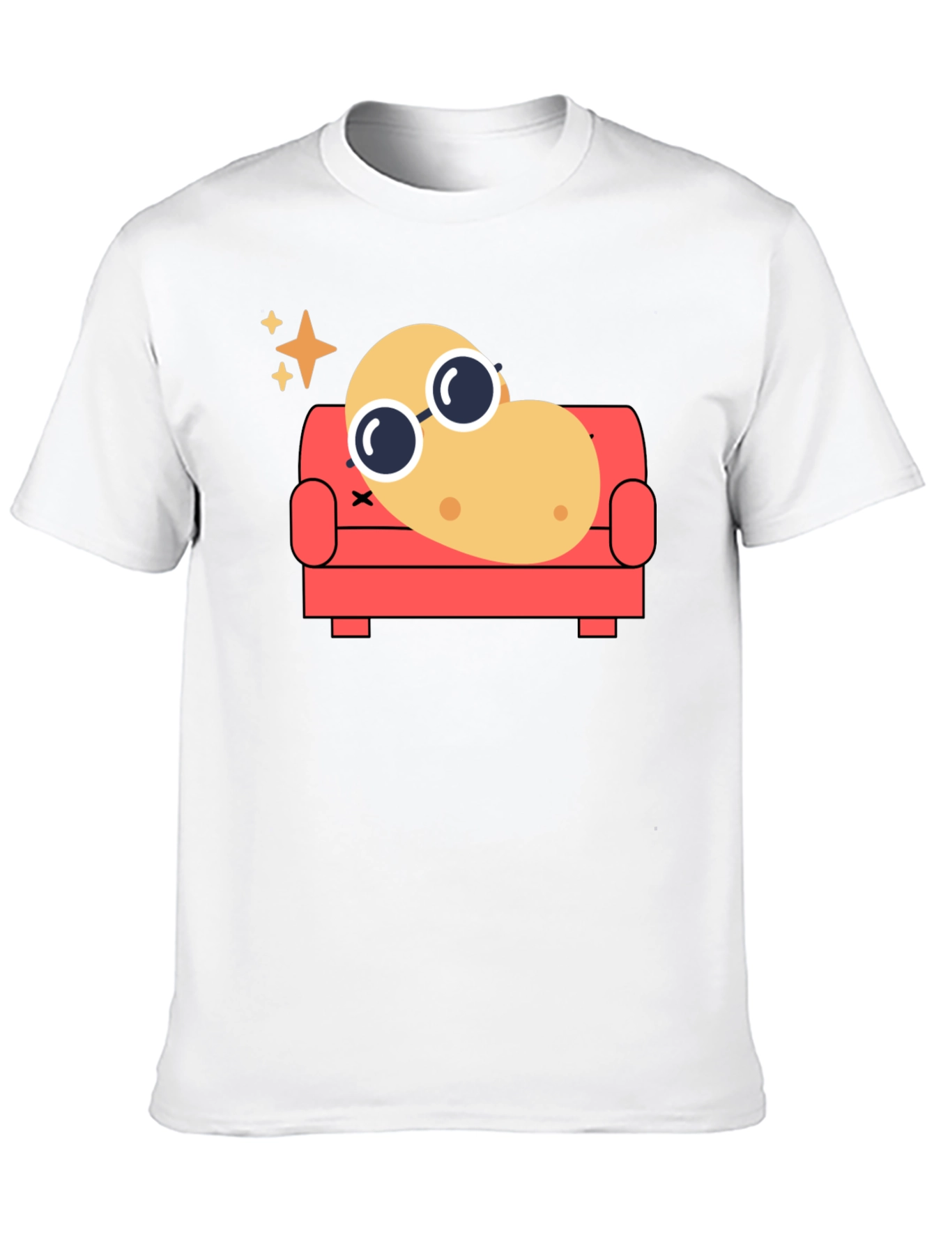 Chill Potato T-Shirt - Funny Relaxed Cartoon Tee