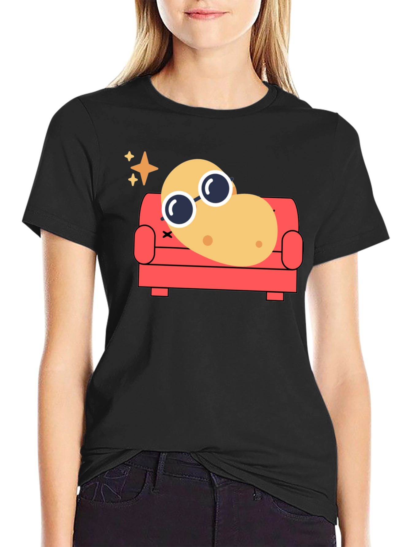 Chill Potato T-Shirt - Funny Relaxed Cartoon Tee