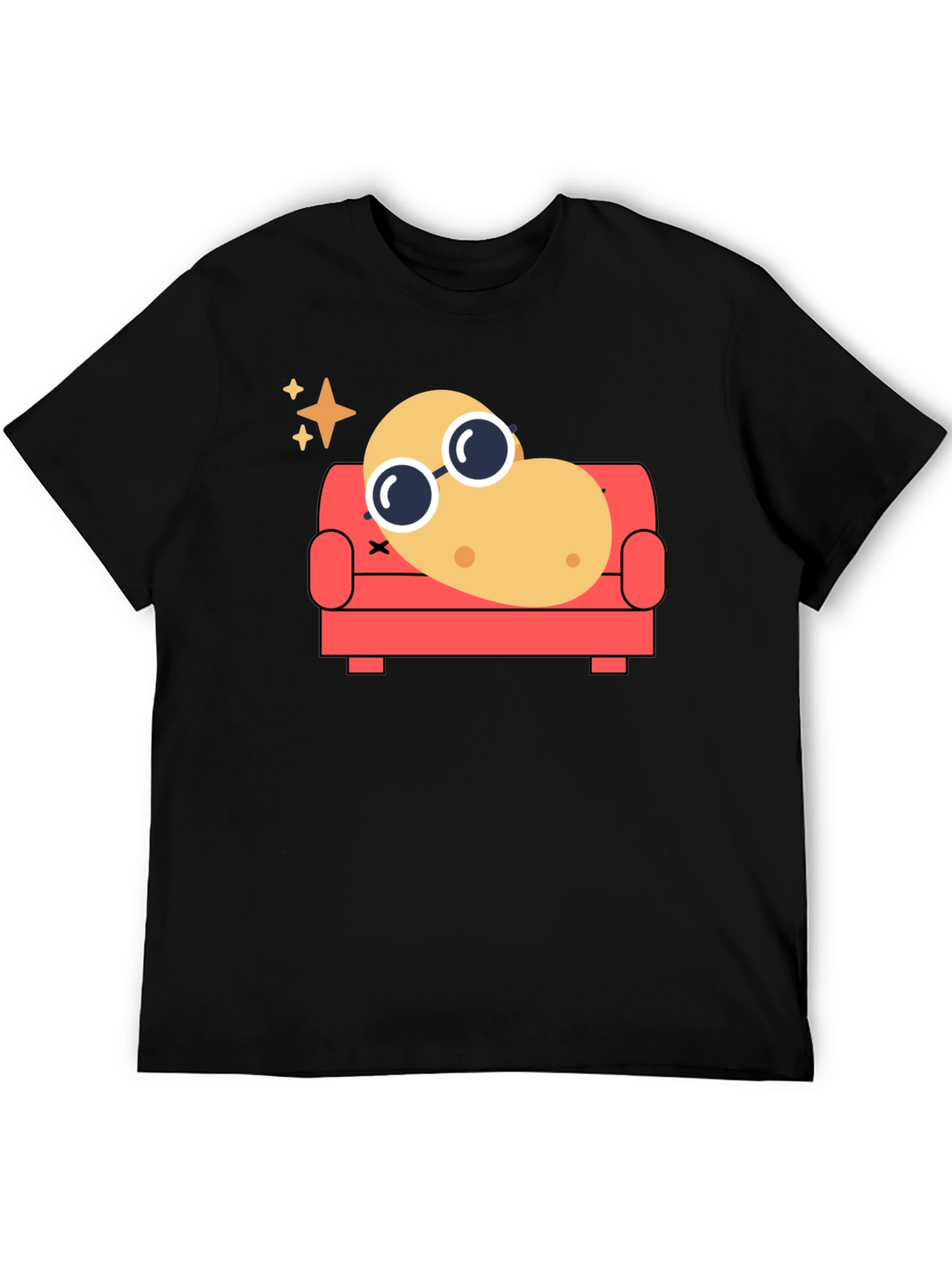 Chill Potato T-Shirt - Funny Relaxed Cartoon Tee