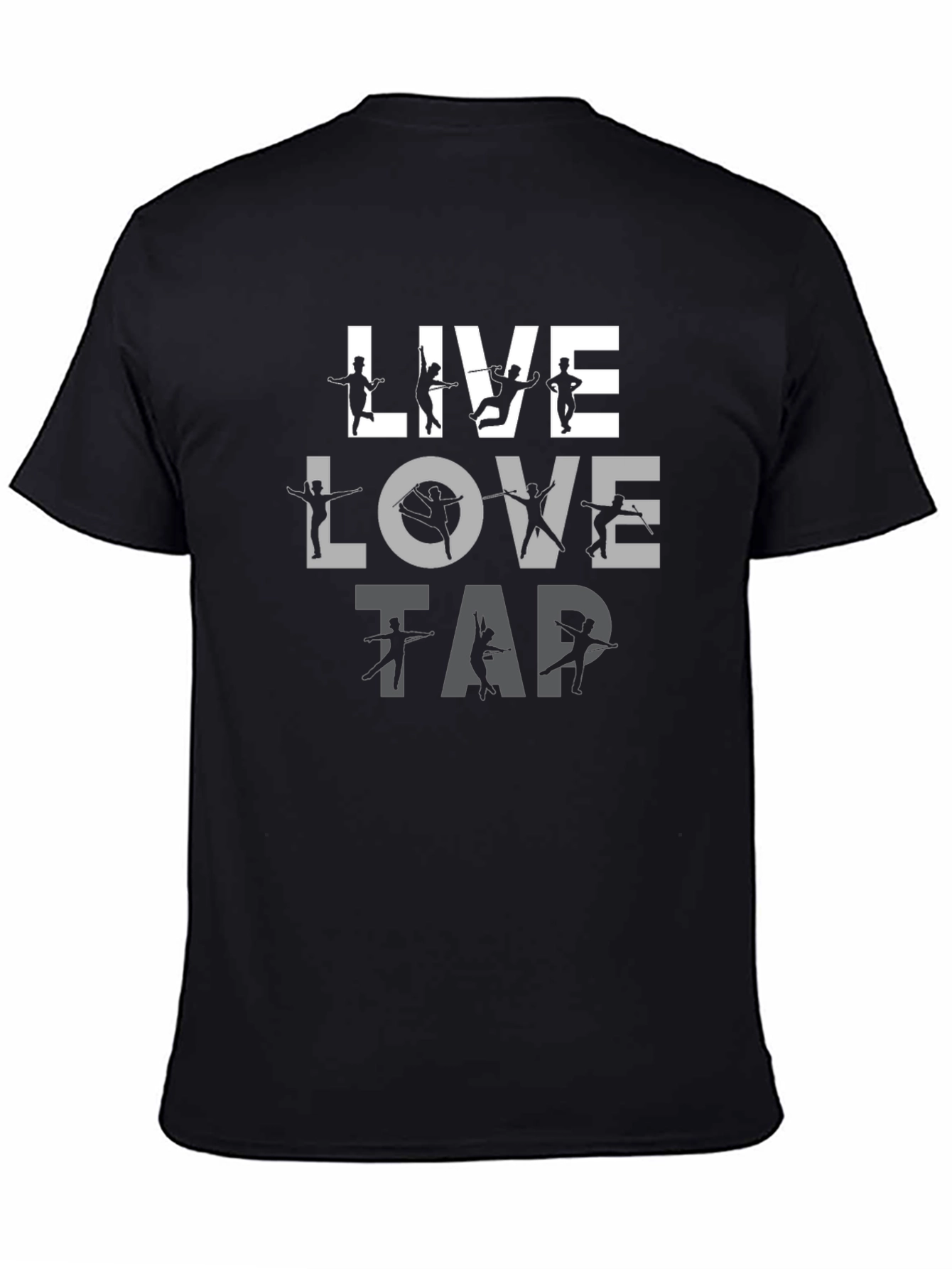 Live Love Tap Dancer T-Shirt - Black