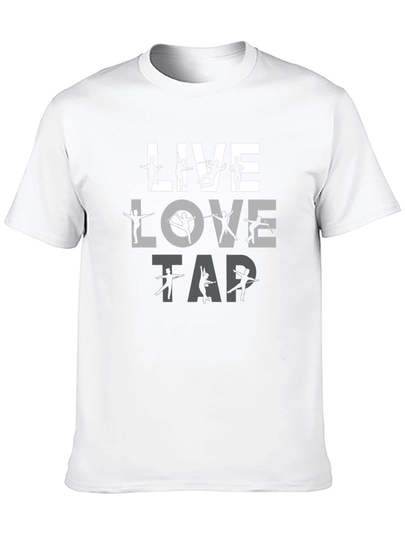 Live Love Tap Dancer T-Shirt - Black