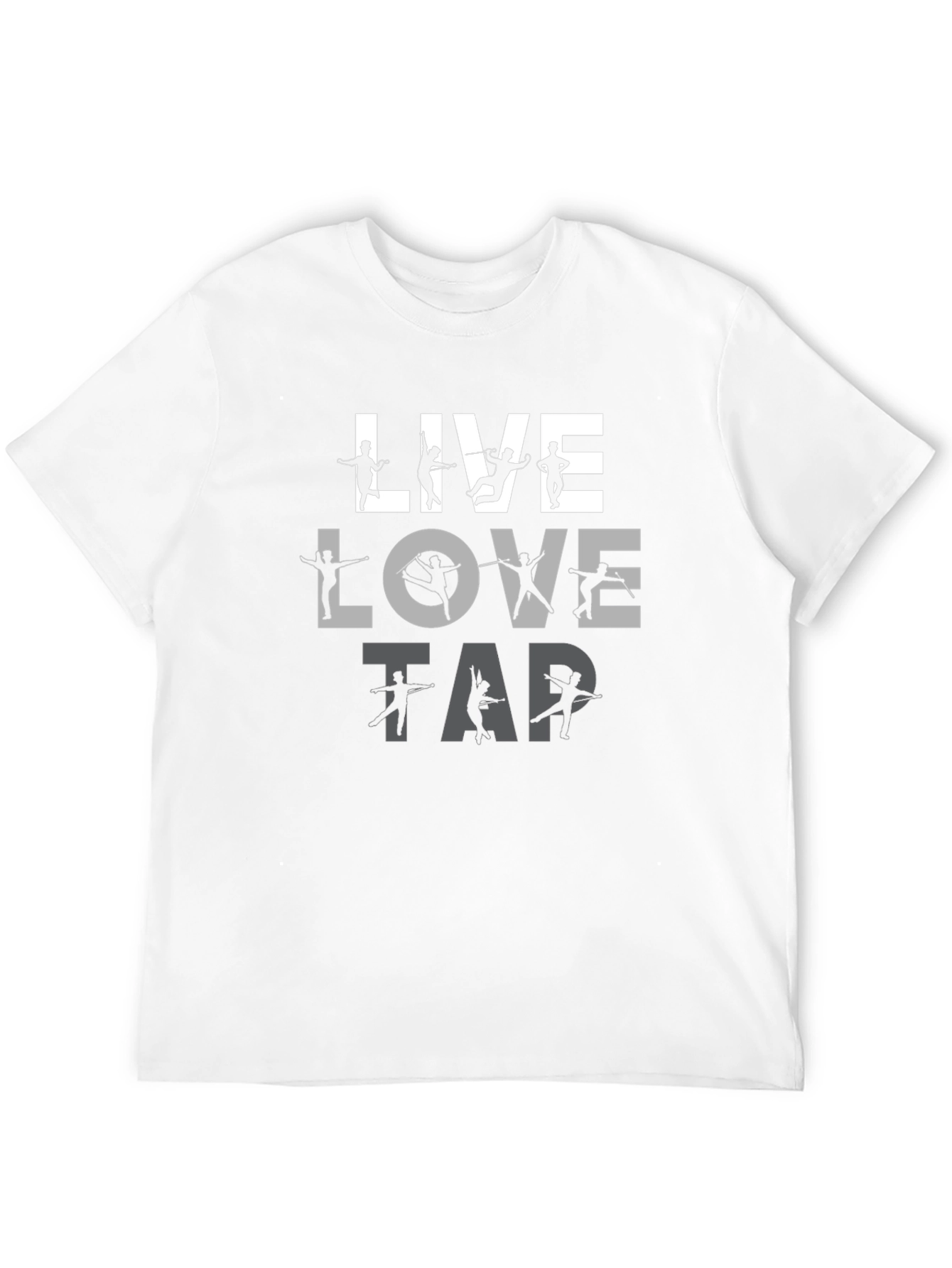 Live Love Tap Dancer T-Shirt - Black