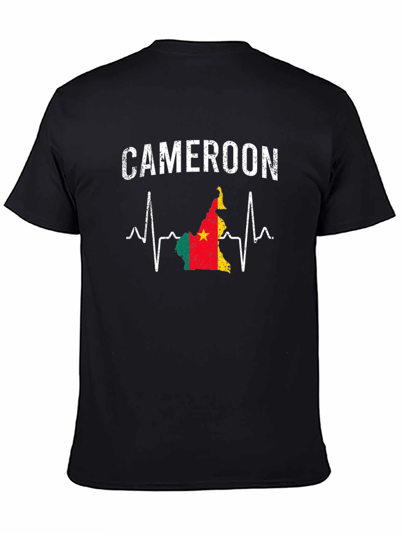 Cameroon Flag Heartbeat T-Shirt