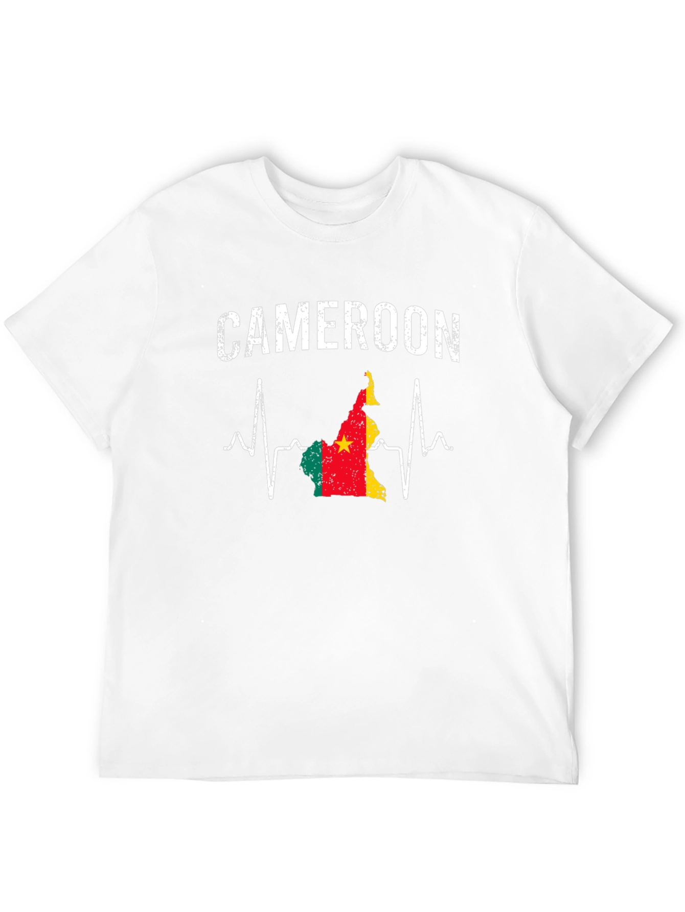 Cameroon Flag Heartbeat T-Shirt