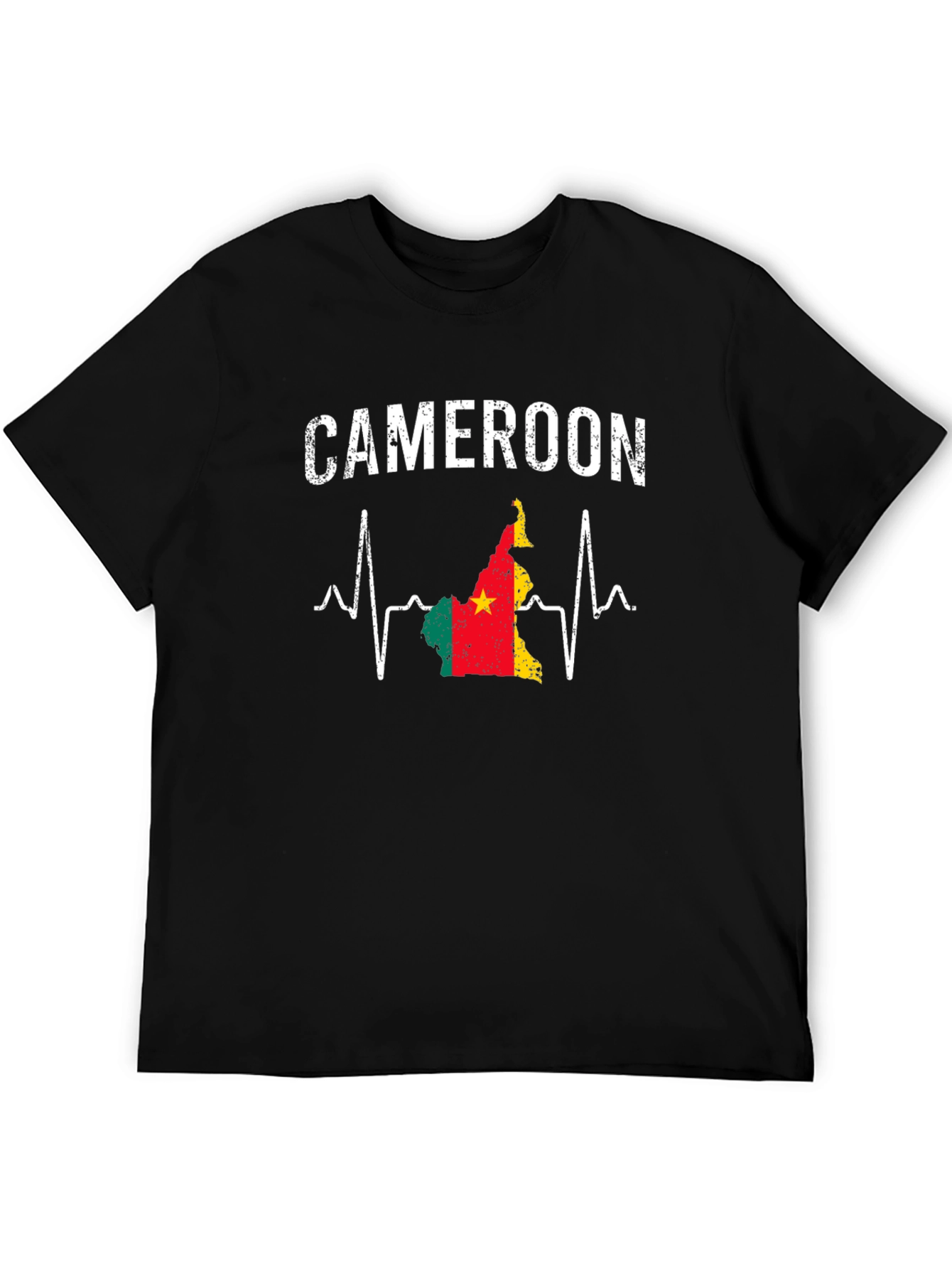 Cameroon Flag Heartbeat T-Shirt