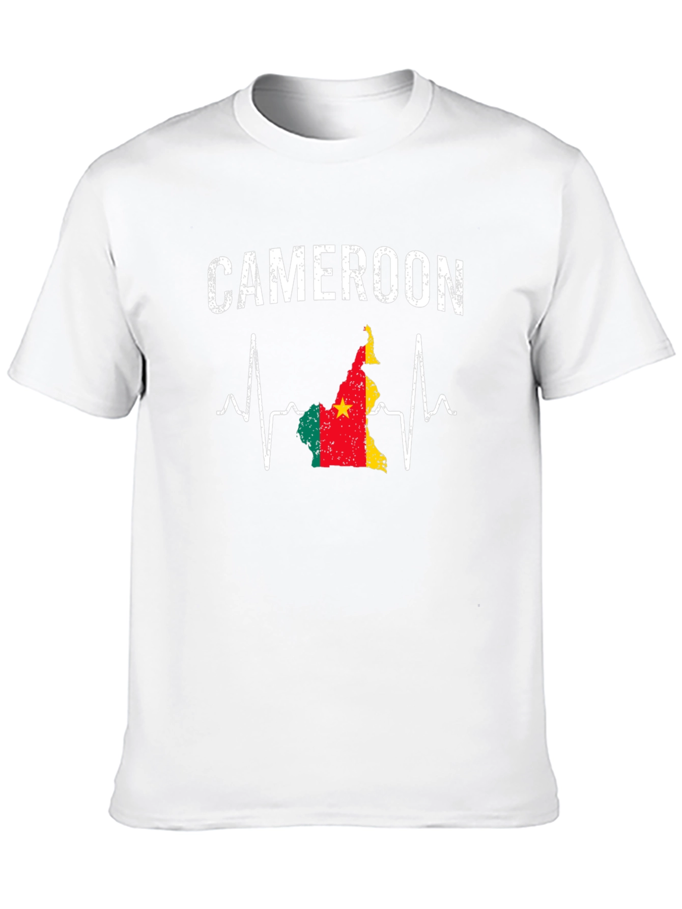 Cameroon Flag Heartbeat T-Shirt