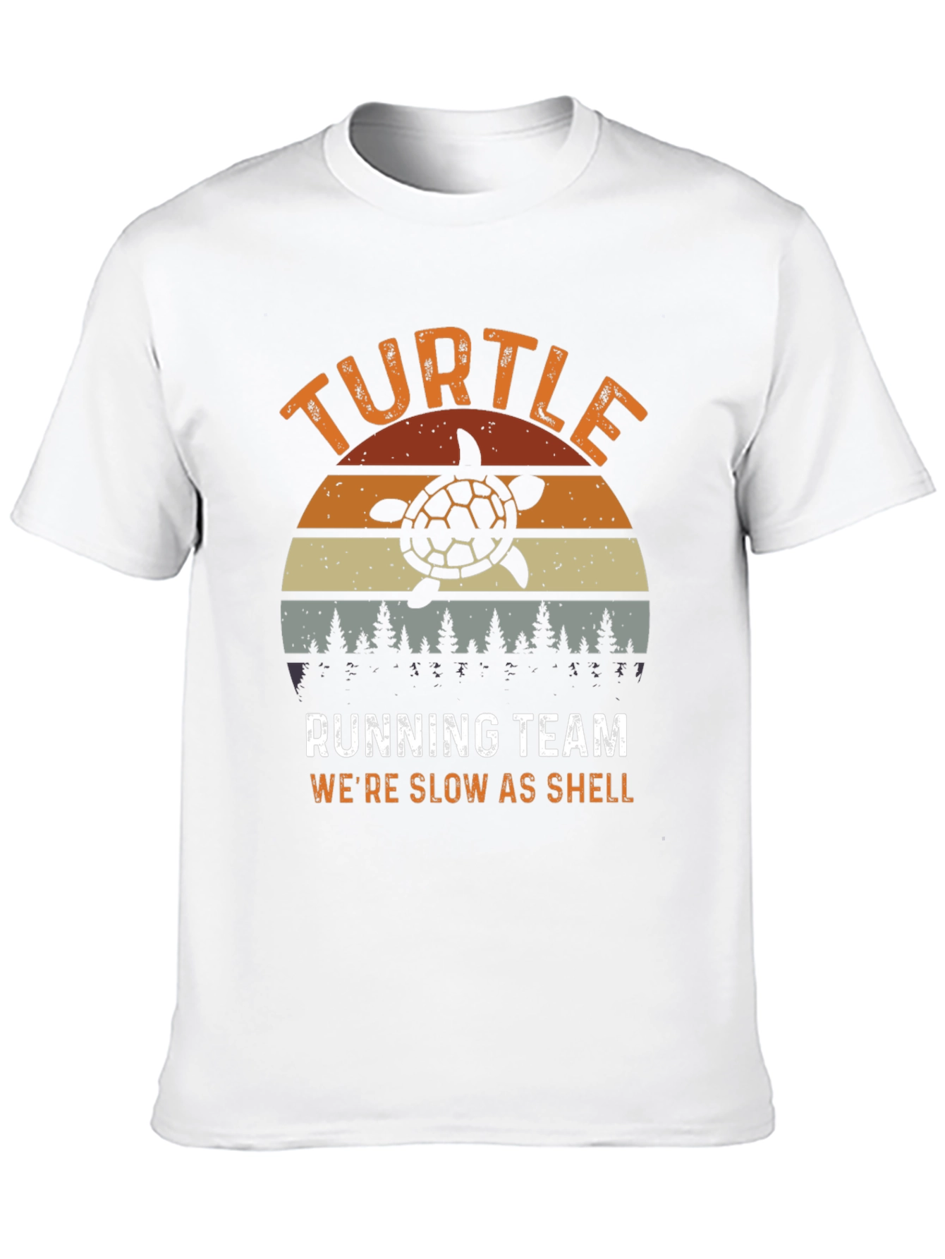 Turtle Running Team Mens Graphic T-Shirt