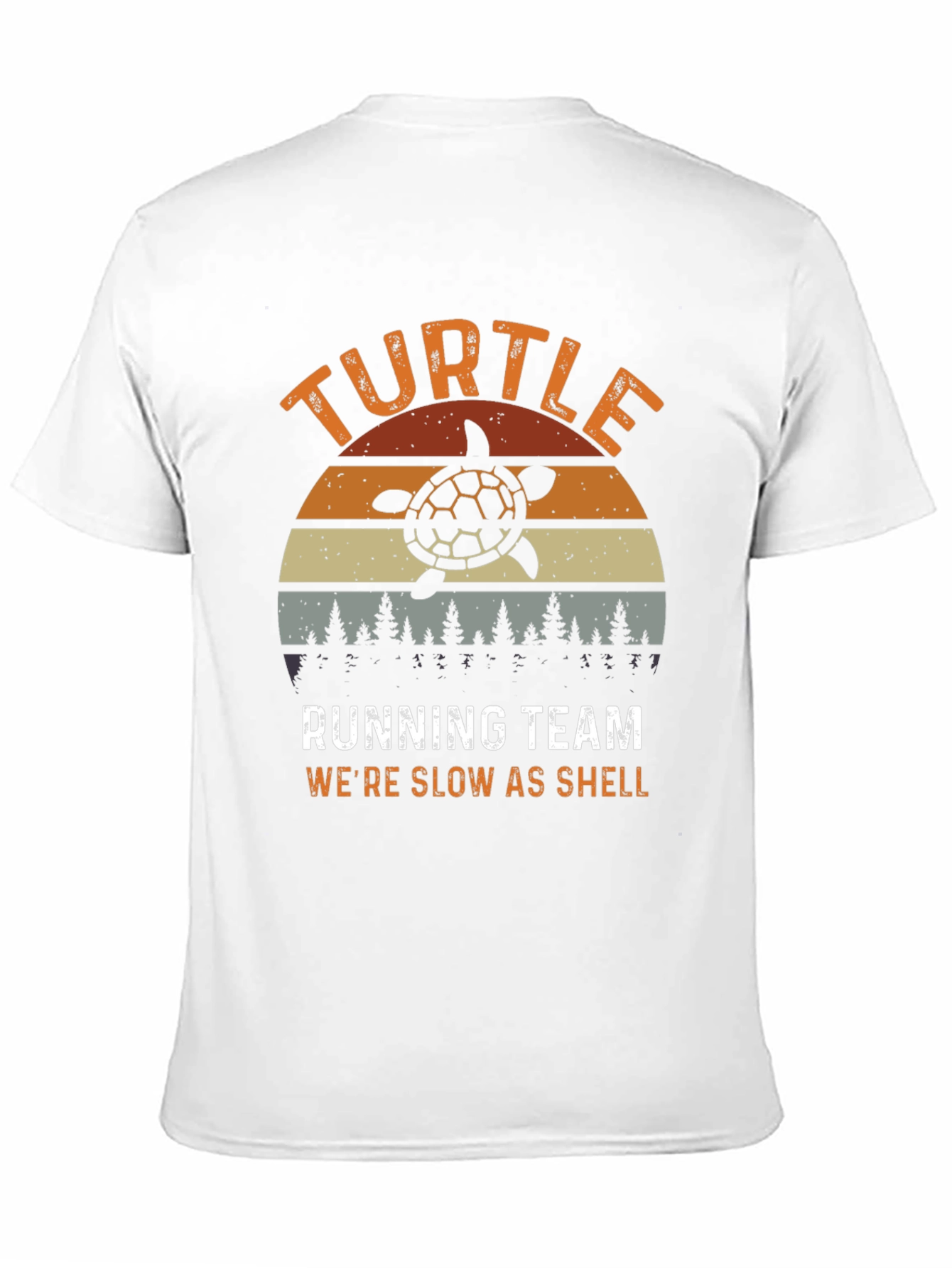 Turtle Running Team Mens Graphic T-Shirt