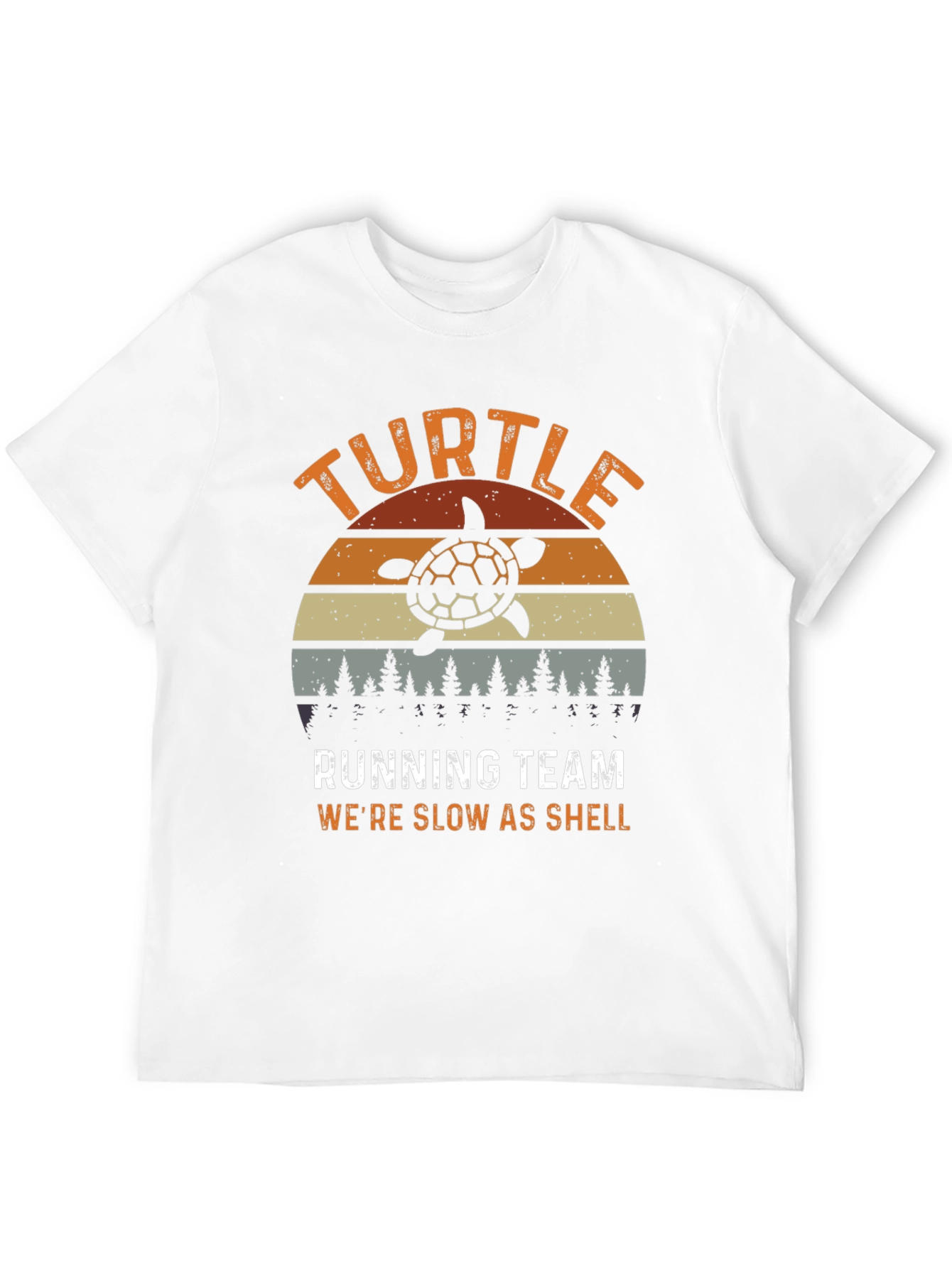 Turtle Running Team Mens Graphic T-Shirt