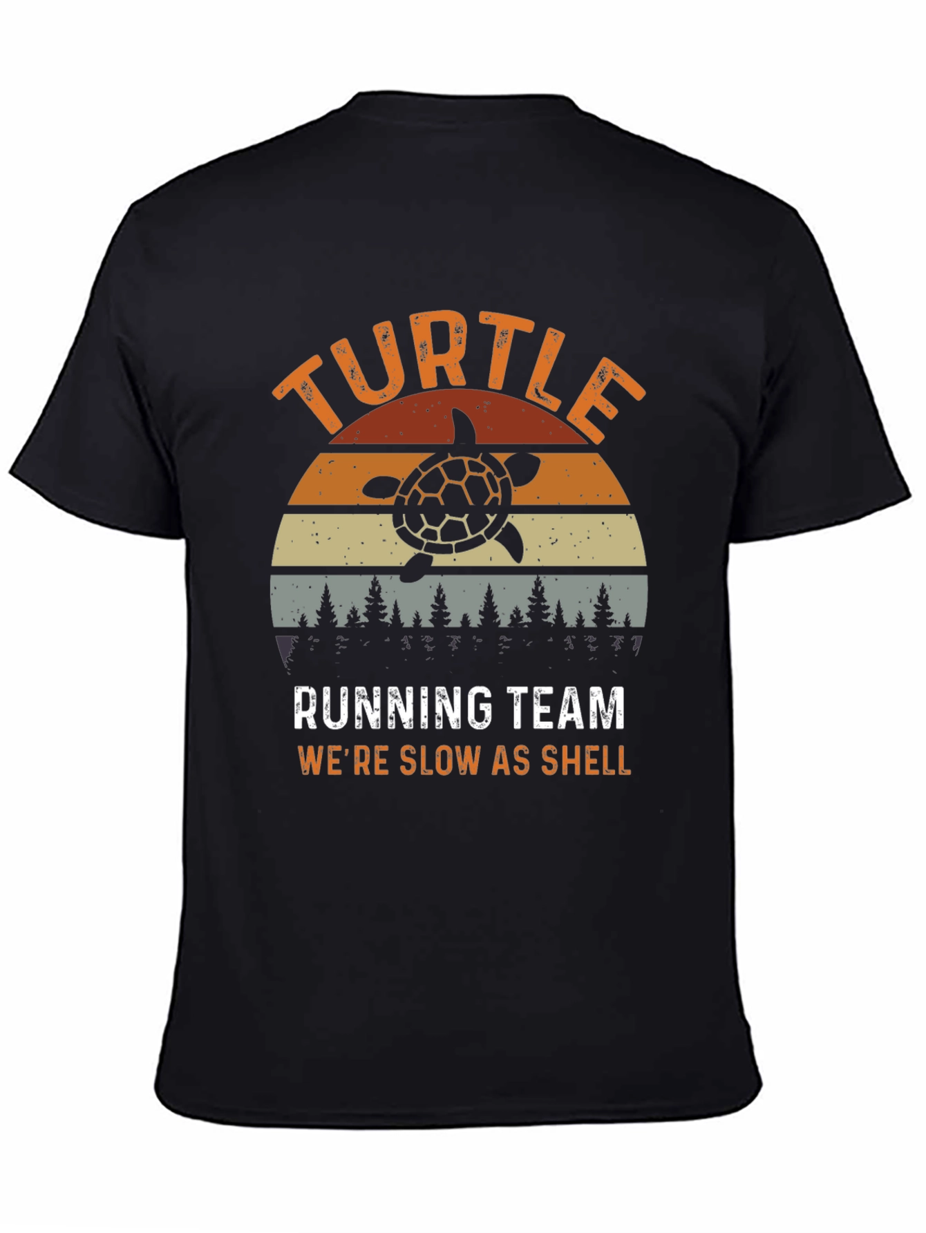 Turtle Running Team Mens Graphic T-Shirt