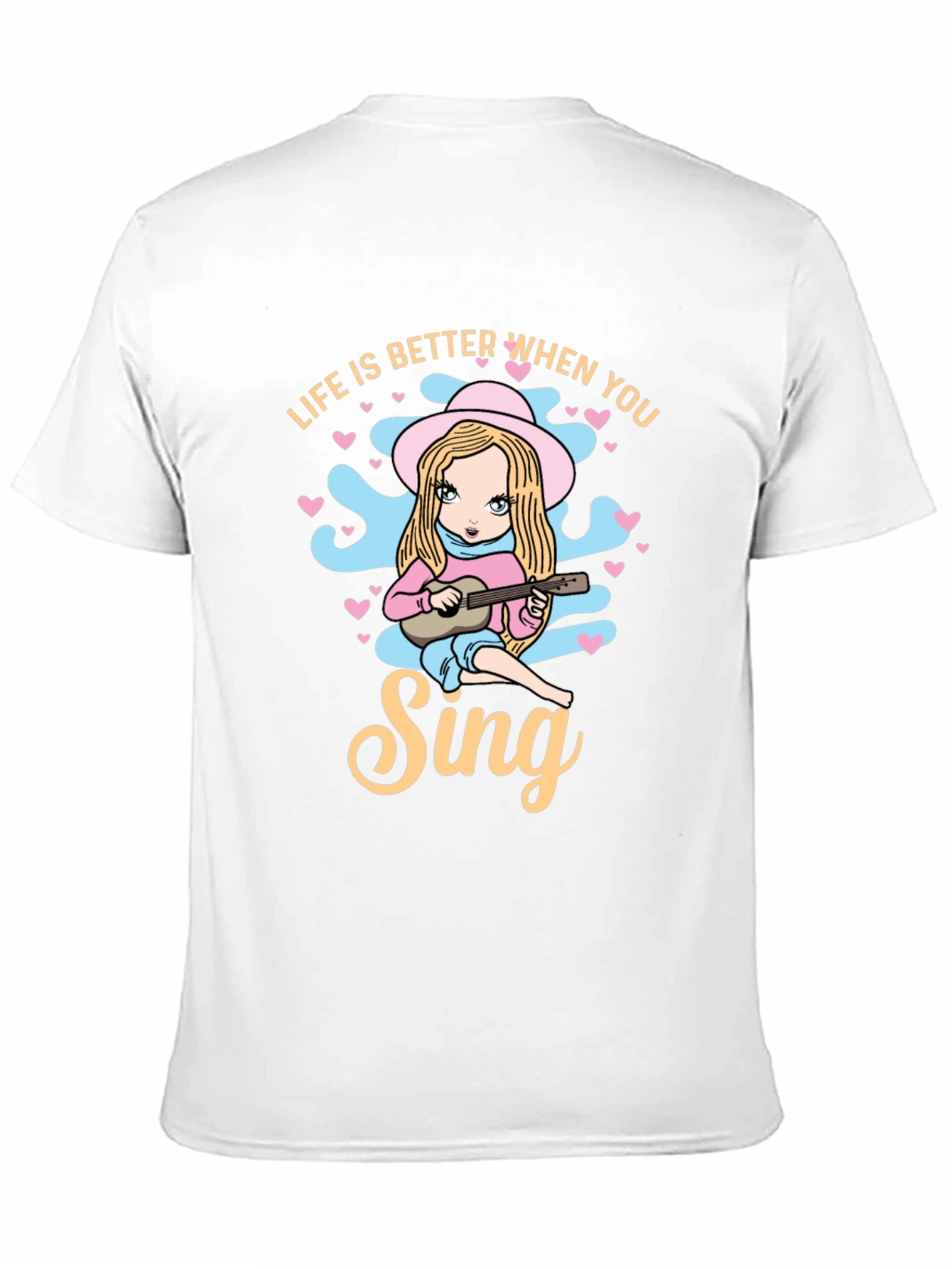 Life Is Better When You Sing Black T-Shirt
