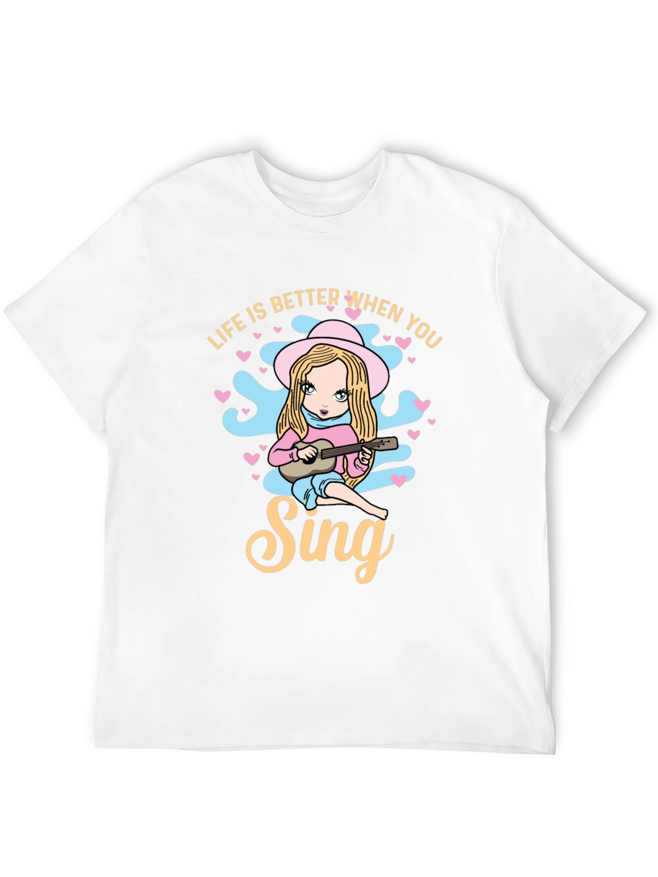 Life Is Better When You Sing Black T-Shirt