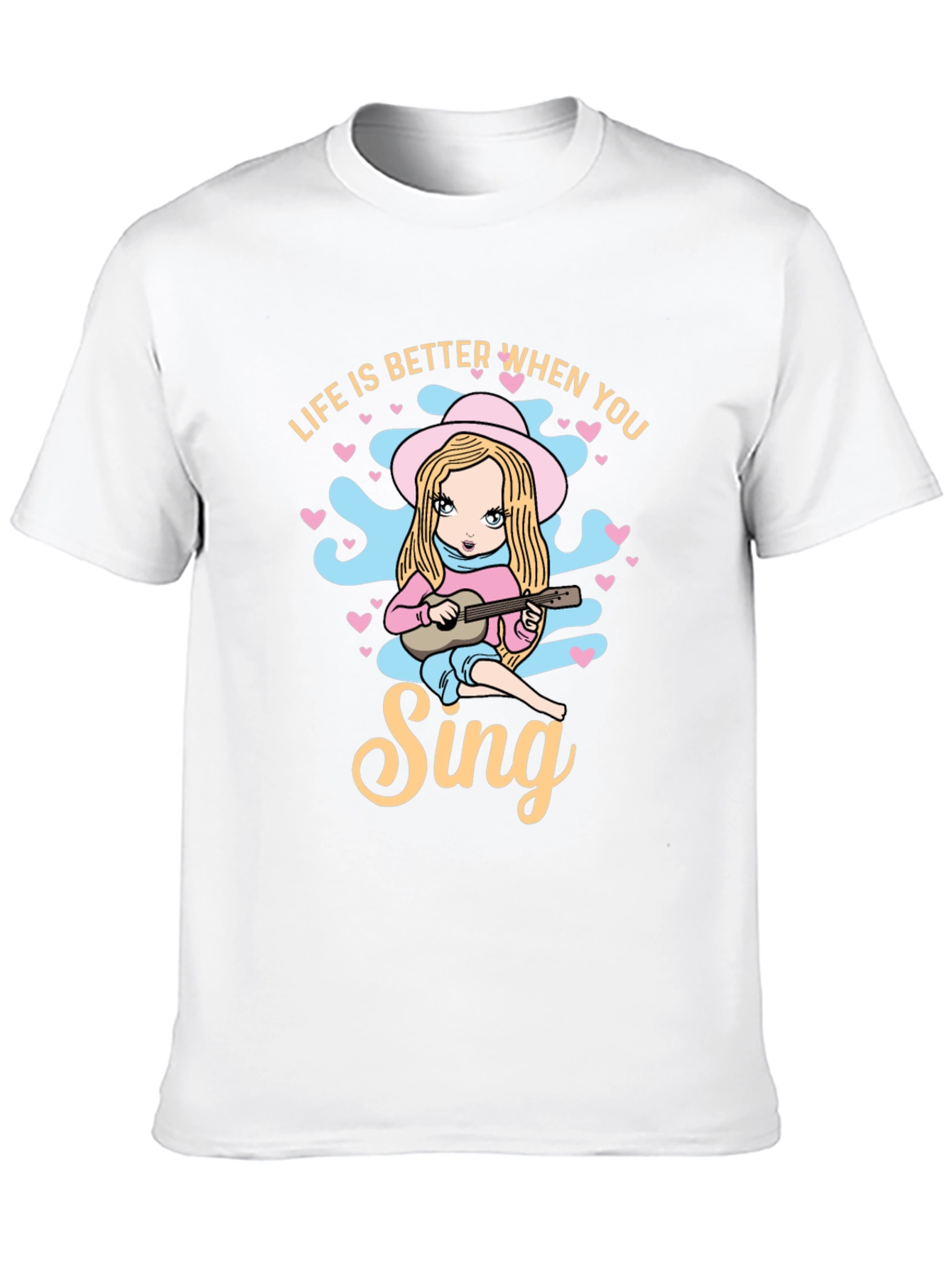 Life Is Better When You Sing Black T-Shirt