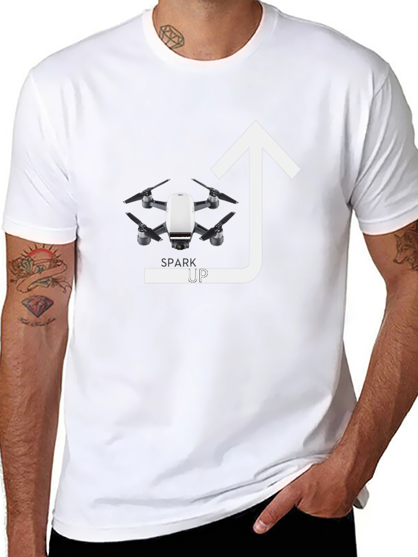 Drone Spark Up Graphic Tee
