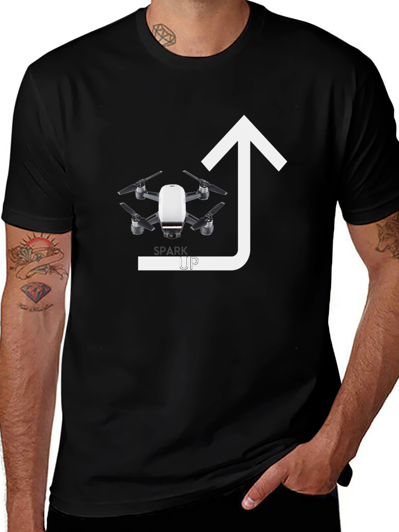 Drone Spark Up Graphic Tee
