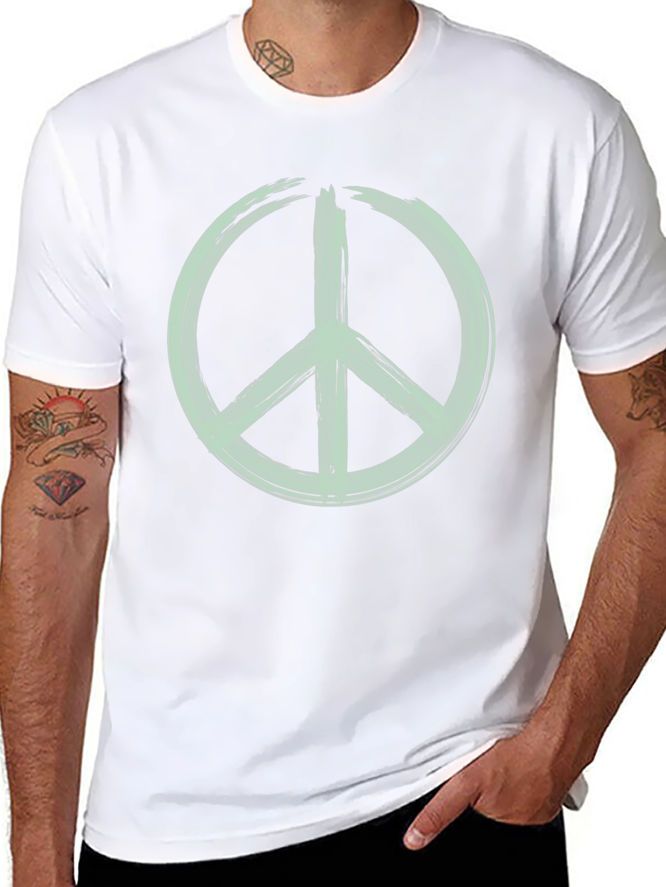 Peace Sign Graphic Tee - Stylish & Comfortable