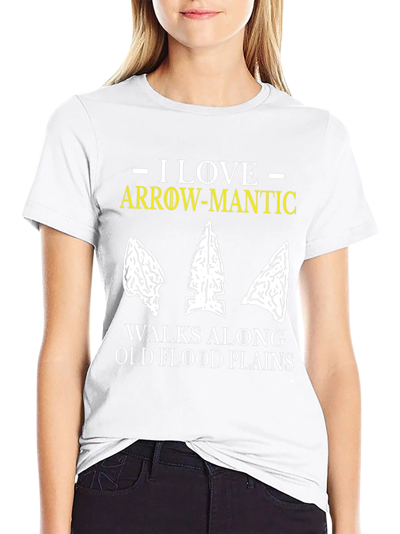 Arrow-Mantic T-Shirt: Flood Plain Artifact Hunting