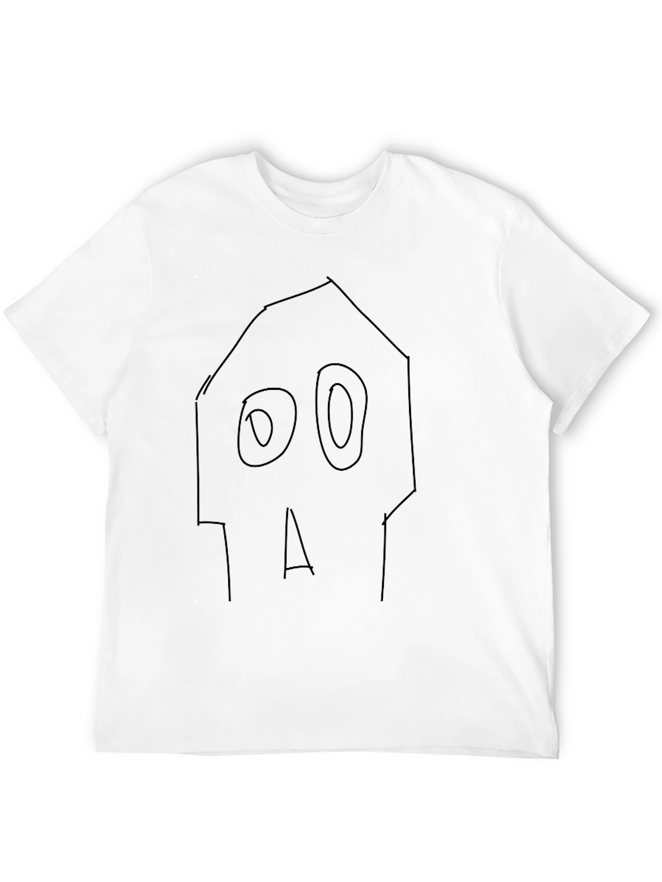 Sketchy Skull Black T-Shirt - Edgy Graphic Tee